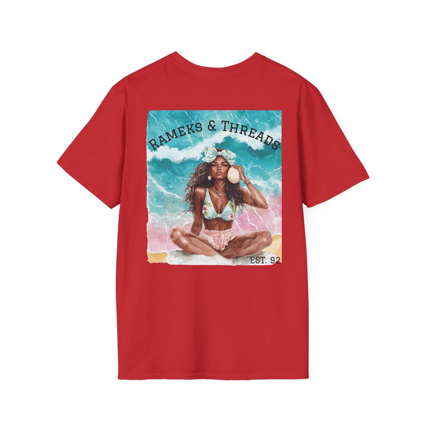 T-Shirt — "Rest Mode Activated" Floral Beach Graphic Tee