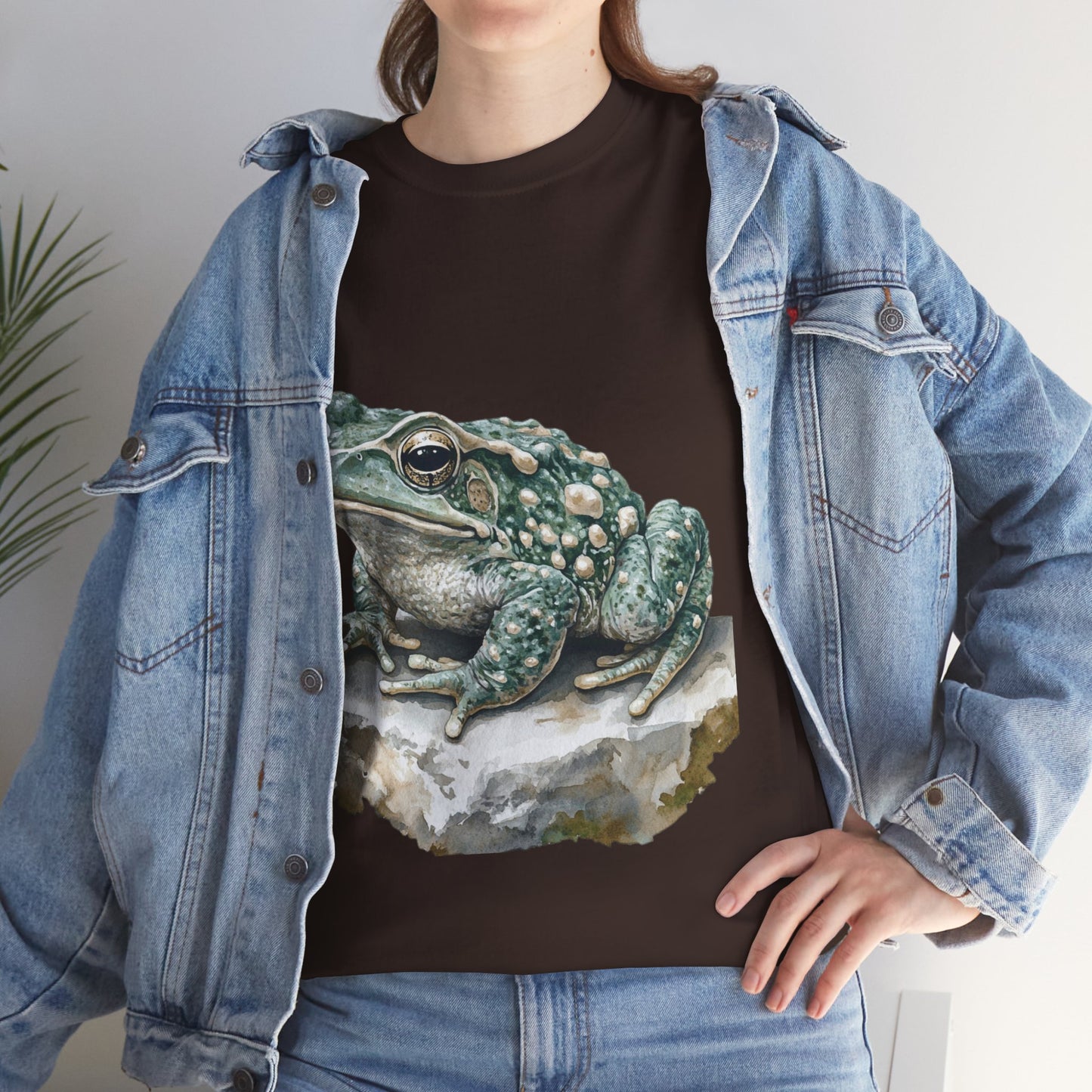 Frog Art Unisex Cotton Tee, Animal Lover Gift, Nature T-Shirt, Eco-Friendly Fashion, Men's & Women's Casual Wear