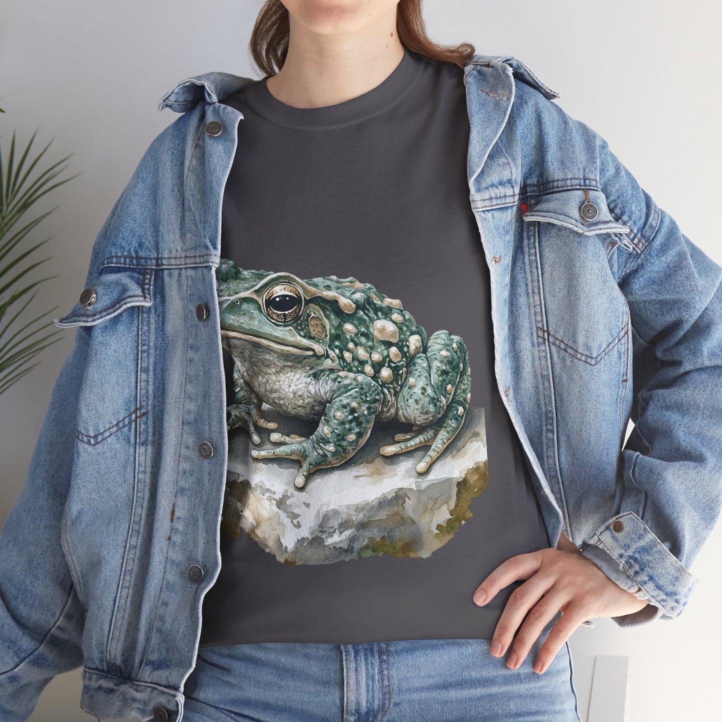 Frog Art Unisex Cotton Tee, Animal Lover Gift, Nature T-Shirt, Eco-Friendly Fashion, Men's & Women's Casual Wear