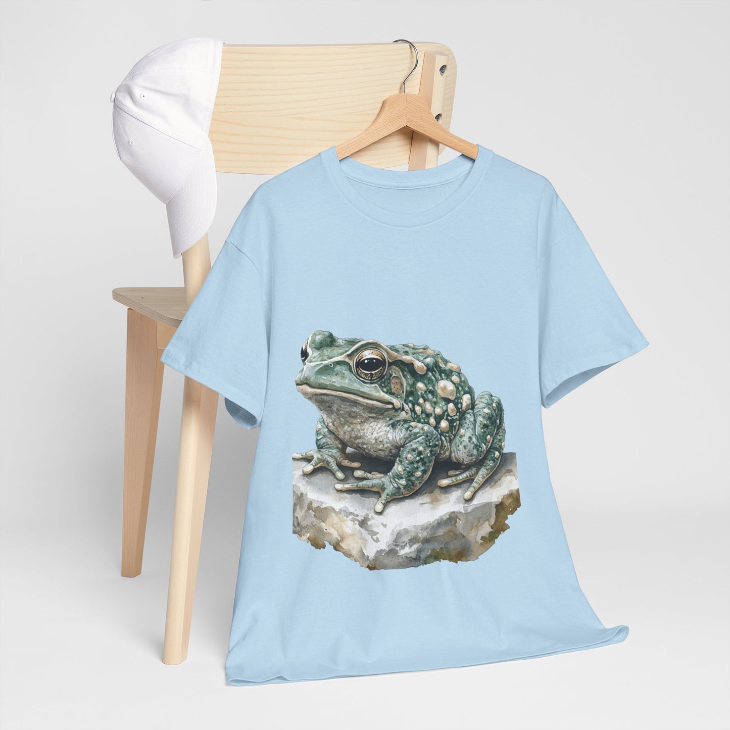 Frog Art Unisex Cotton Tee, Animal Lover Gift, Nature T-Shirt, Eco-Friendly Fashion, Men's & Women's Casual Wear