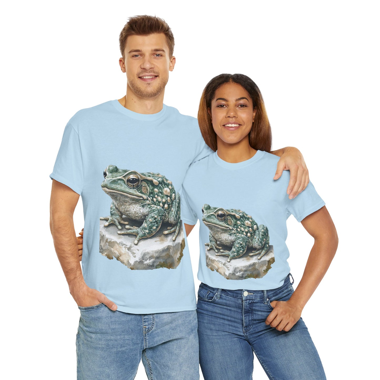 Frog Art Unisex Cotton Tee, Animal Lover Gift, Nature T-Shirt, Eco-Friendly Fashion, Men's & Women's Casual Wear