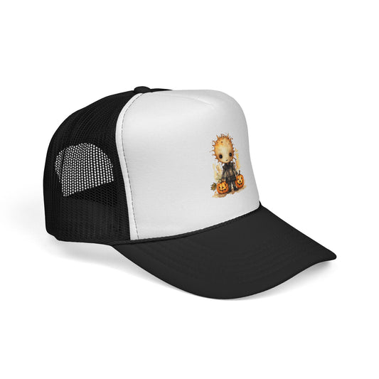 Halloween Trucker Cap: Spooky Pumpkin Hat, Fall Fashion