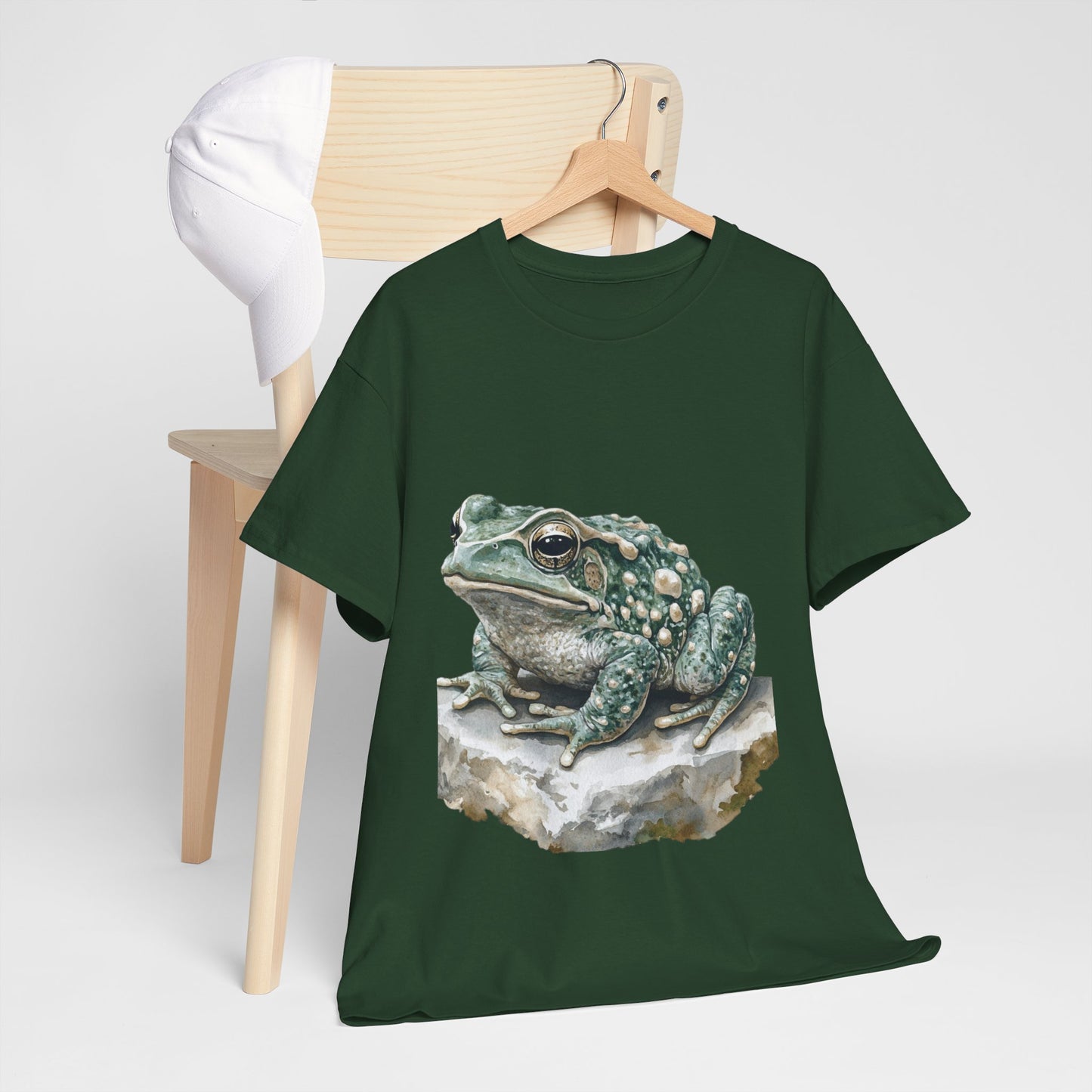 Frog Art Unisex Cotton Tee, Animal Lover Gift, Nature T-Shirt, Eco-Friendly Fashion, Men's & Women's Casual Wear
