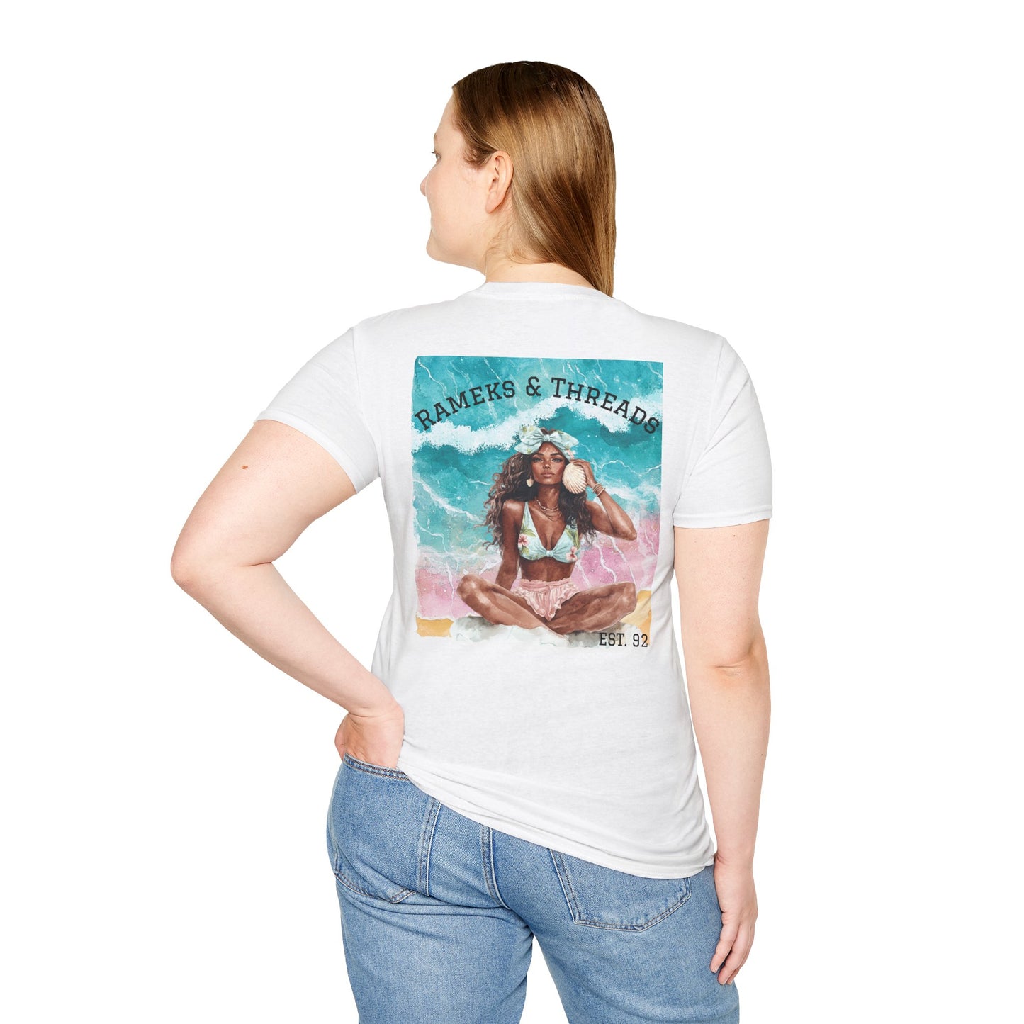T-Shirt — "Rest Mode Activated" Floral Beach Graphic Tee