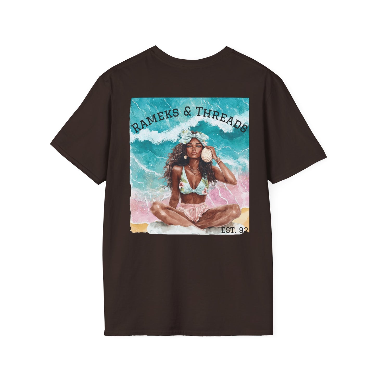 T-Shirt — "Rest Mode Activated" Floral Beach Graphic Tee