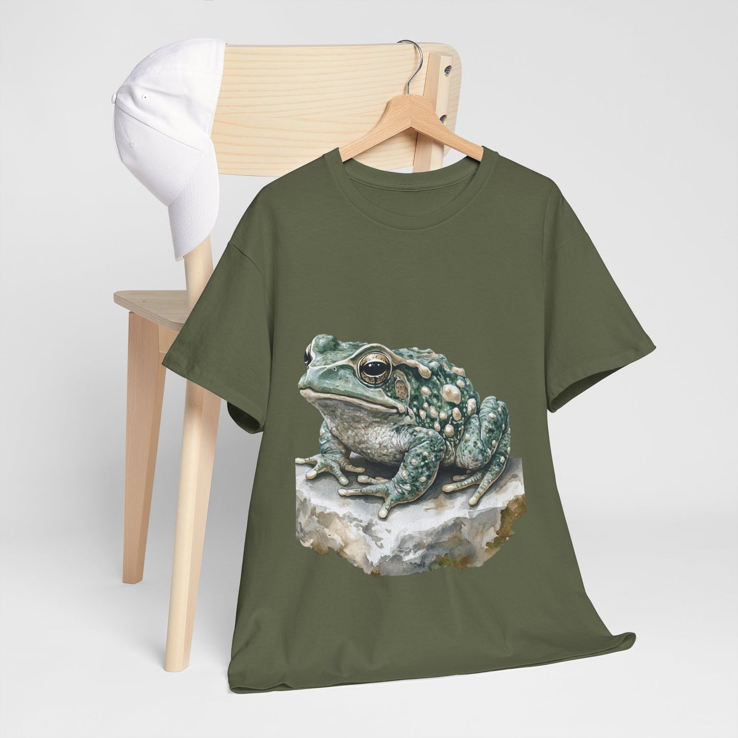 Frog Art Unisex Cotton Tee, Animal Lover Gift, Nature T-Shirt, Eco-Friendly Fashion, Men's & Women's Casual Wear