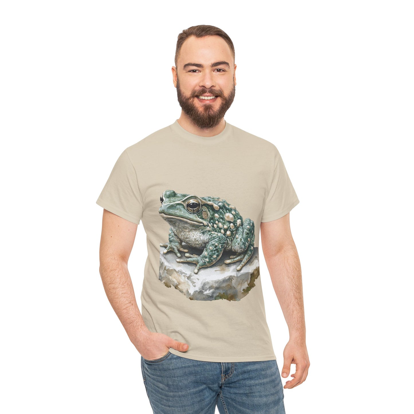 Frog Art Unisex Cotton Tee, Animal Lover Gift, Nature T-Shirt, Eco-Friendly Fashion, Men's & Women's Casual Wear