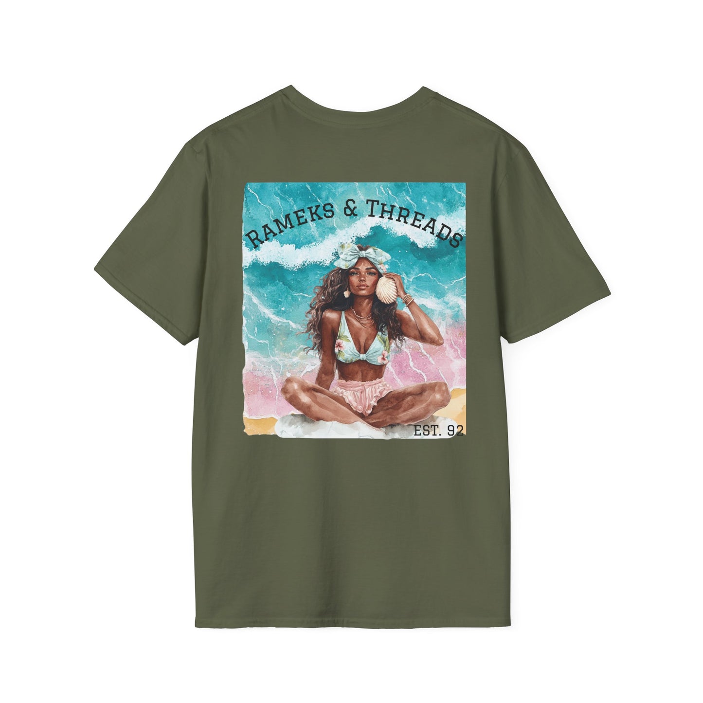 T-Shirt — "Rest Mode Activated" Floral Beach Graphic Tee