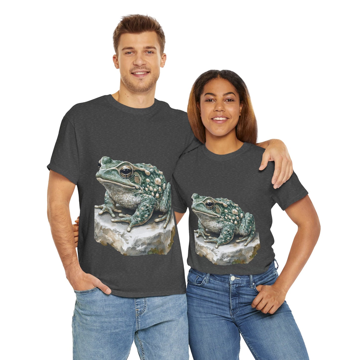 Frog Art Unisex Cotton Tee, Animal Lover Gift, Nature T-Shirt, Eco-Friendly Fashion, Men's & Women's Casual Wear