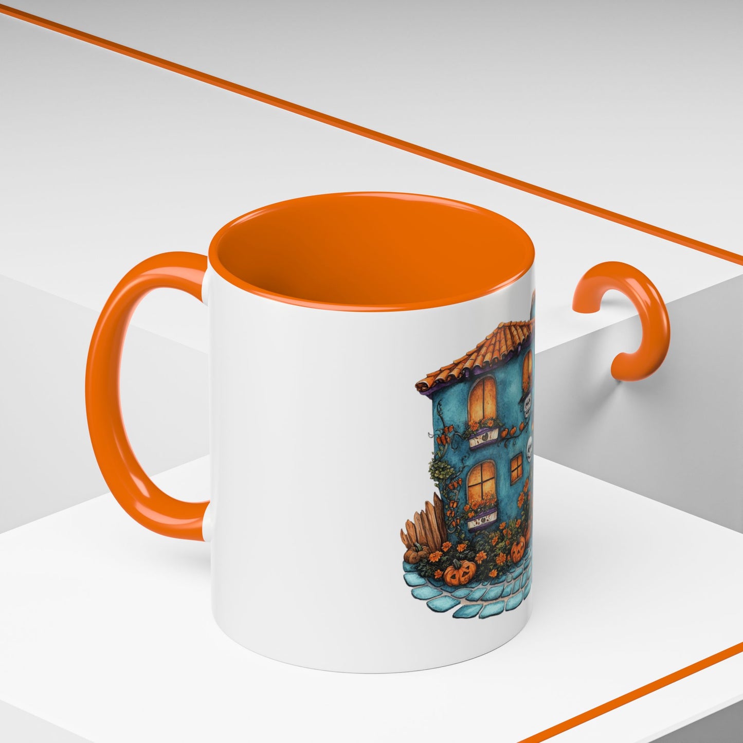 Charming Haunted House Mug - Perfect for Halloween, Coffee Lovers, Home Decor, Gift Idea, Unique Art