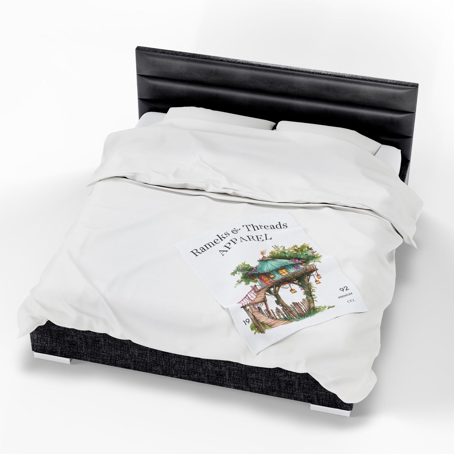 Cute Tree House Velveteen Plush Blanket