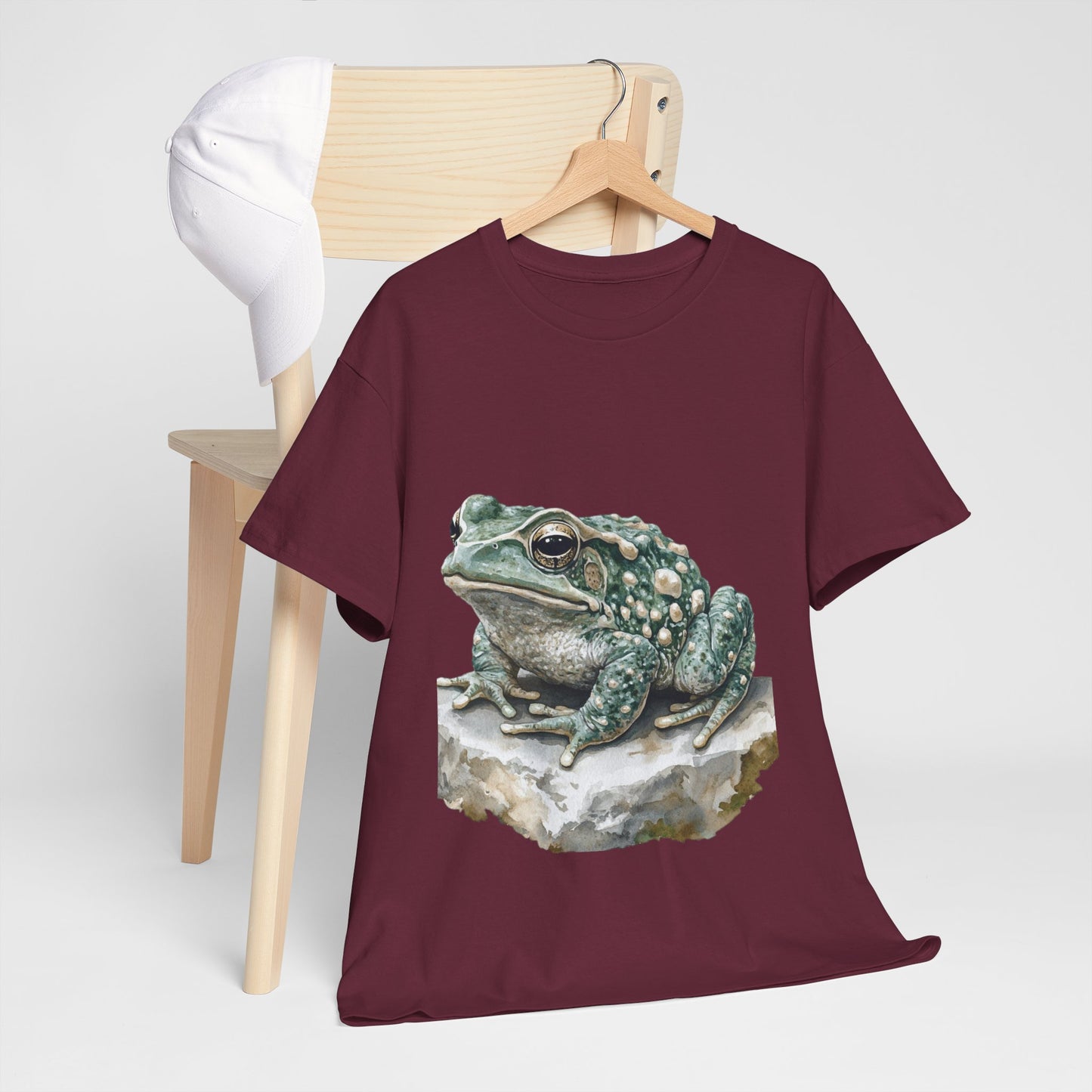 Frog Art Unisex Cotton Tee, Animal Lover Gift, Nature T-Shirt, Eco-Friendly Fashion, Men's & Women's Casual Wear