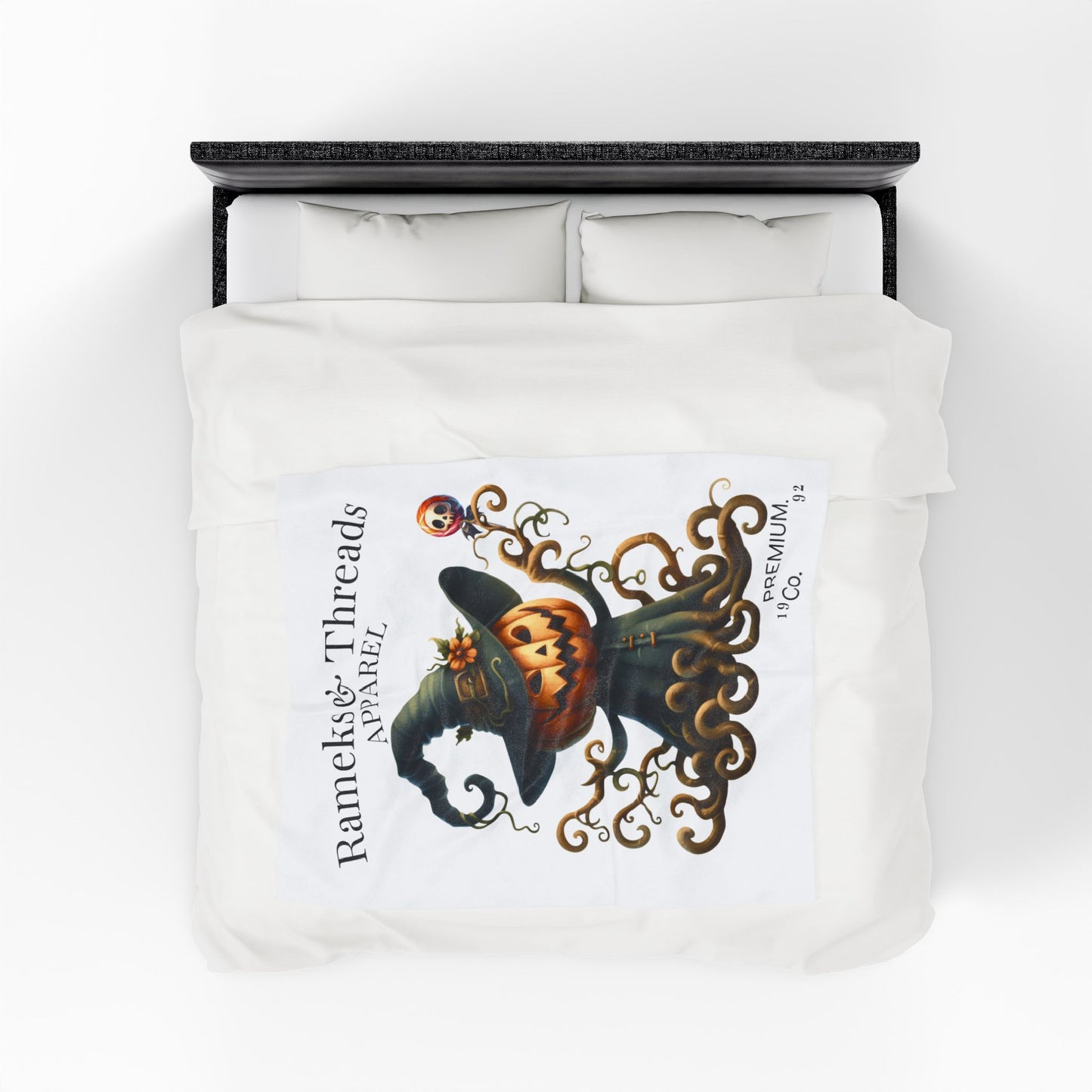 Pumpkin Monters Velveteen Plush Blanket