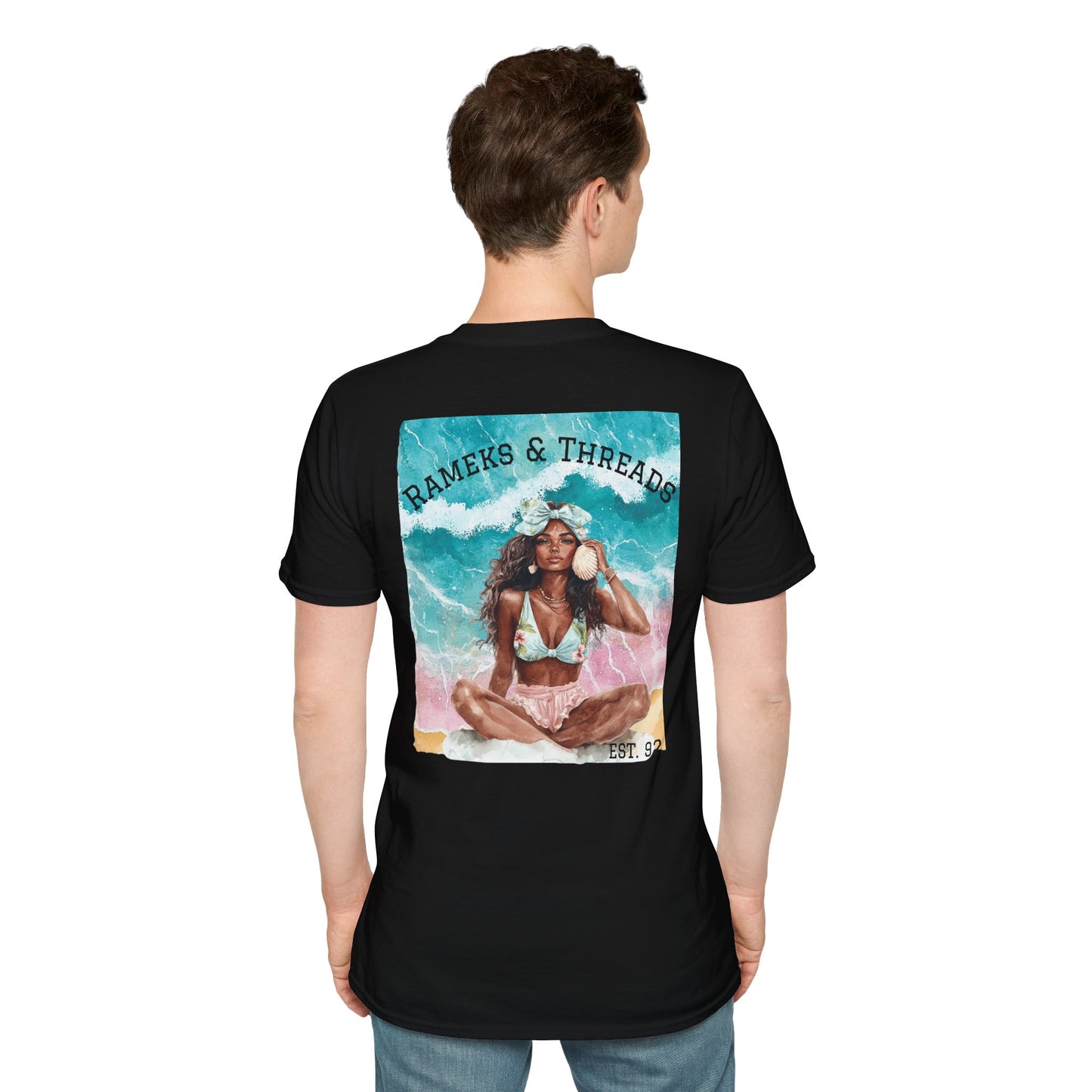 T-Shirt — "Rest Mode Activated" Floral Beach Graphic Tee