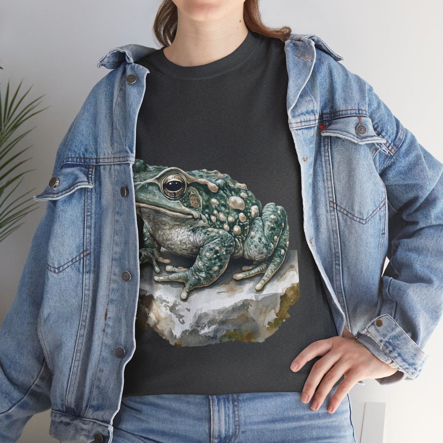 Frog Art Unisex Cotton Tee, Animal Lover Gift, Nature T-Shirt, Eco-Friendly Fashion, Men's & Women's Casual Wear