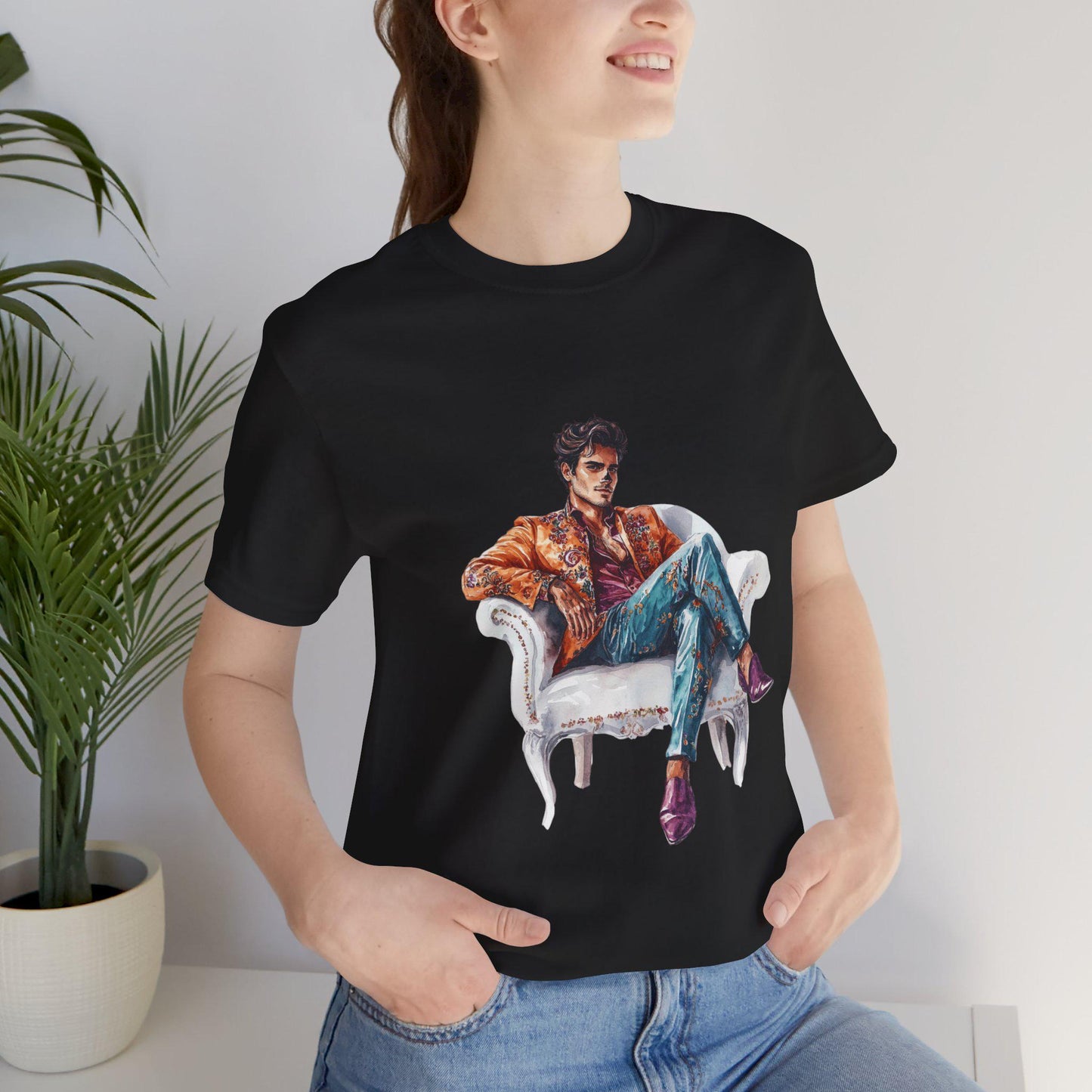 Artsy Graphic Tee: Vibrant Colors, Stylish Fashion
