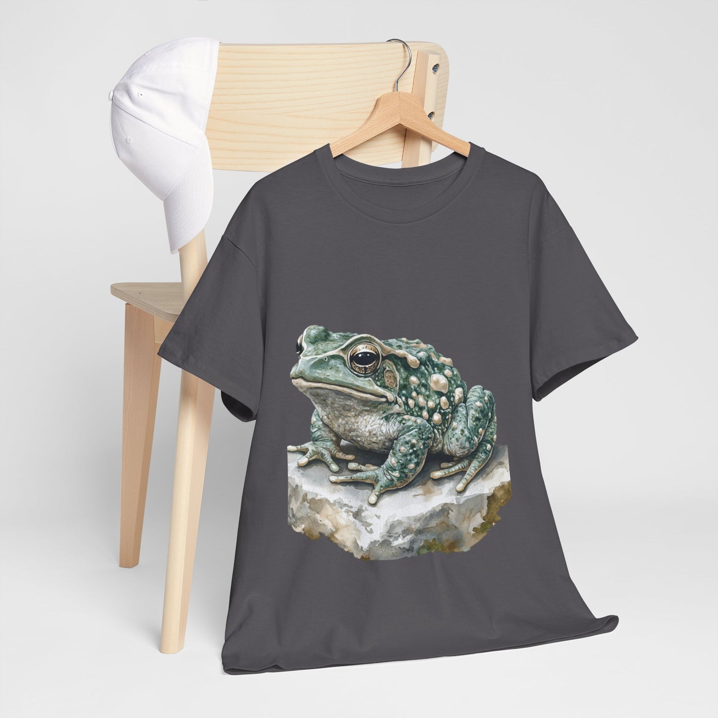Frog Art Unisex Cotton Tee, Animal Lover Gift, Nature T-Shirt, Eco-Friendly Fashion, Men's & Women's Casual Wear
