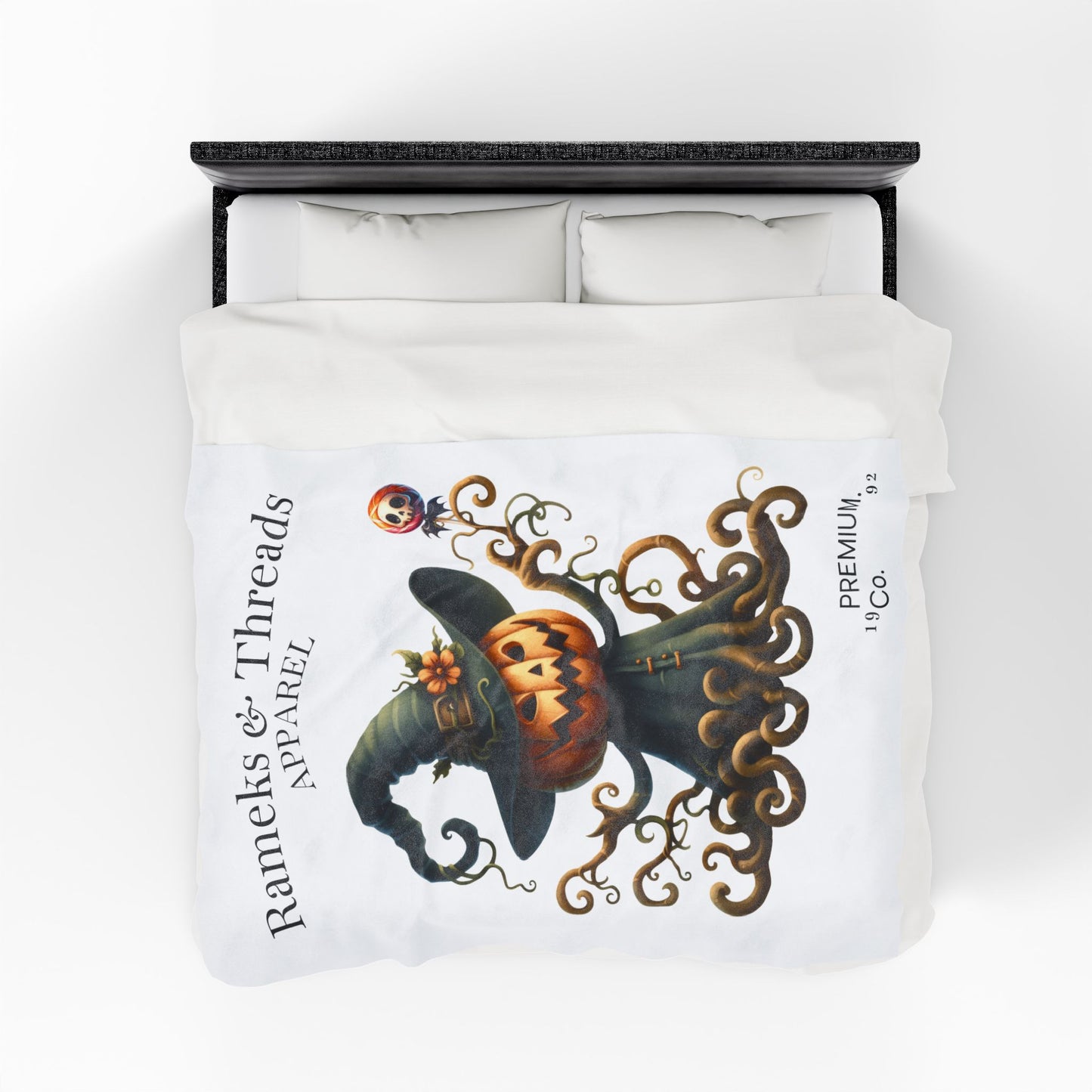 Pumpkin Monters Velveteen Plush Blanket