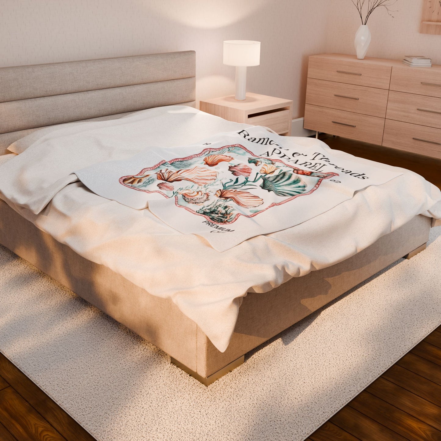 Ocean Velveteen Plush Blanket