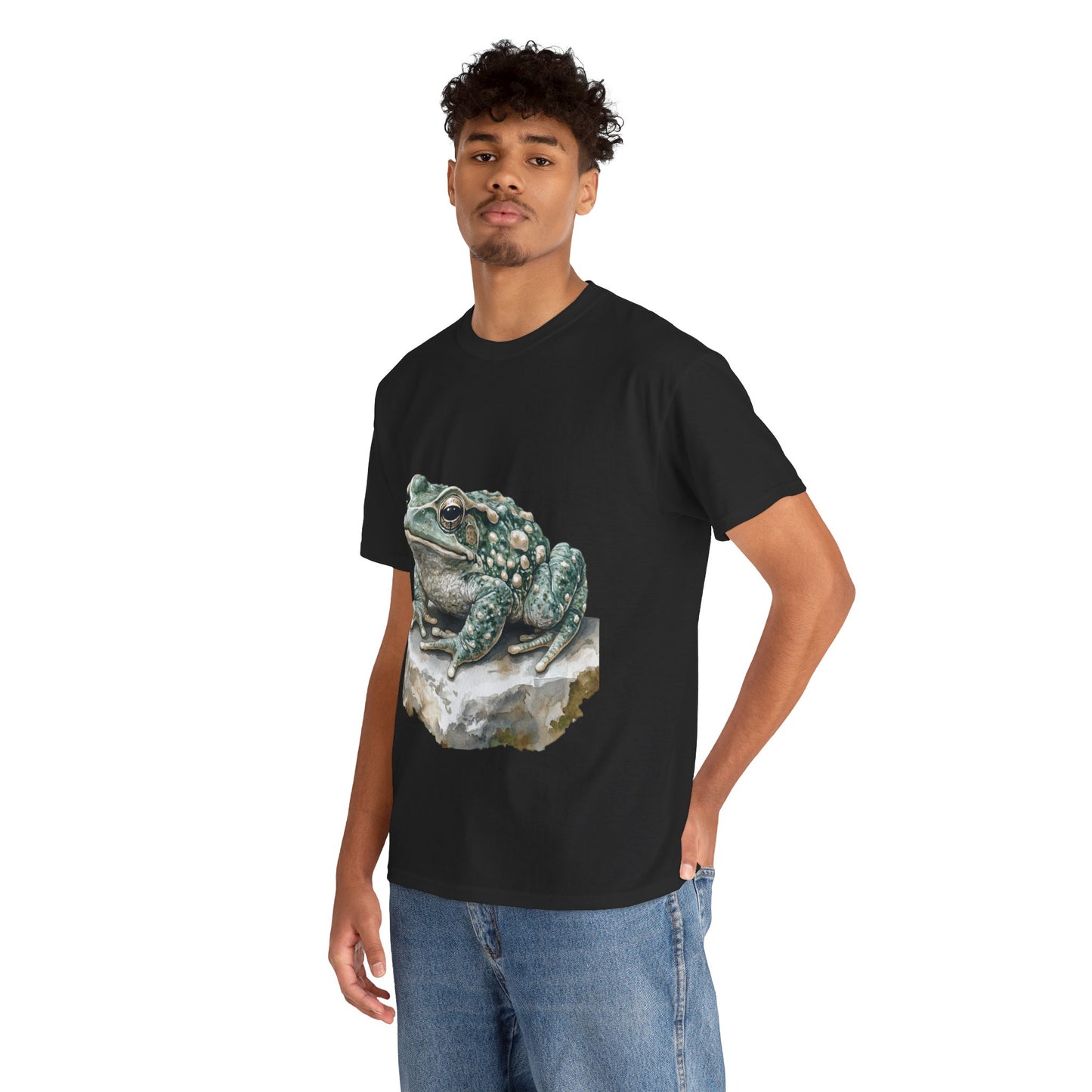 Frog Art Unisex Cotton Tee, Animal Lover Gift, Nature T-Shirt, Eco-Friendly Fashion, Men's & Women's Casual Wear