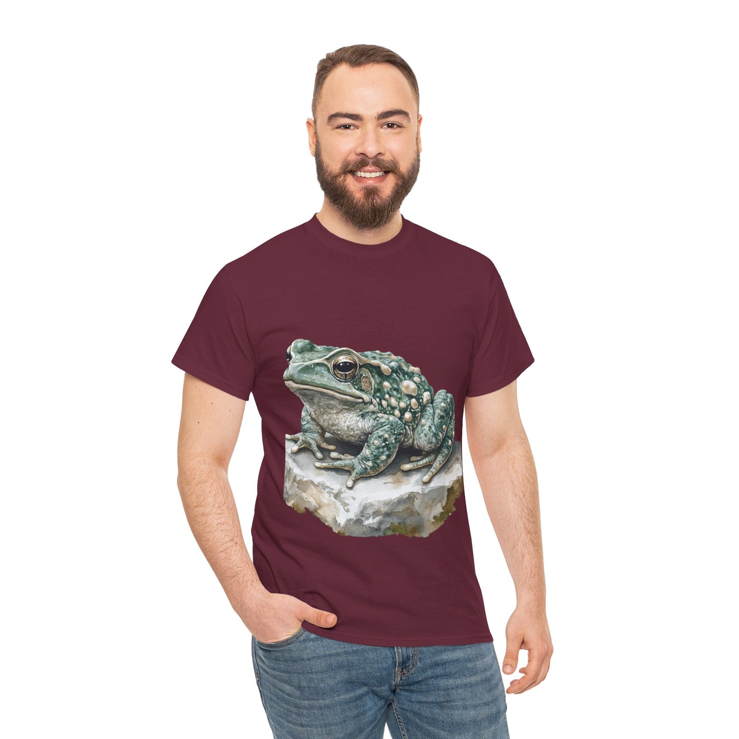 Frog Art Unisex Cotton Tee, Animal Lover Gift, Nature T-Shirt, Eco-Friendly Fashion, Men's & Women's Casual Wear