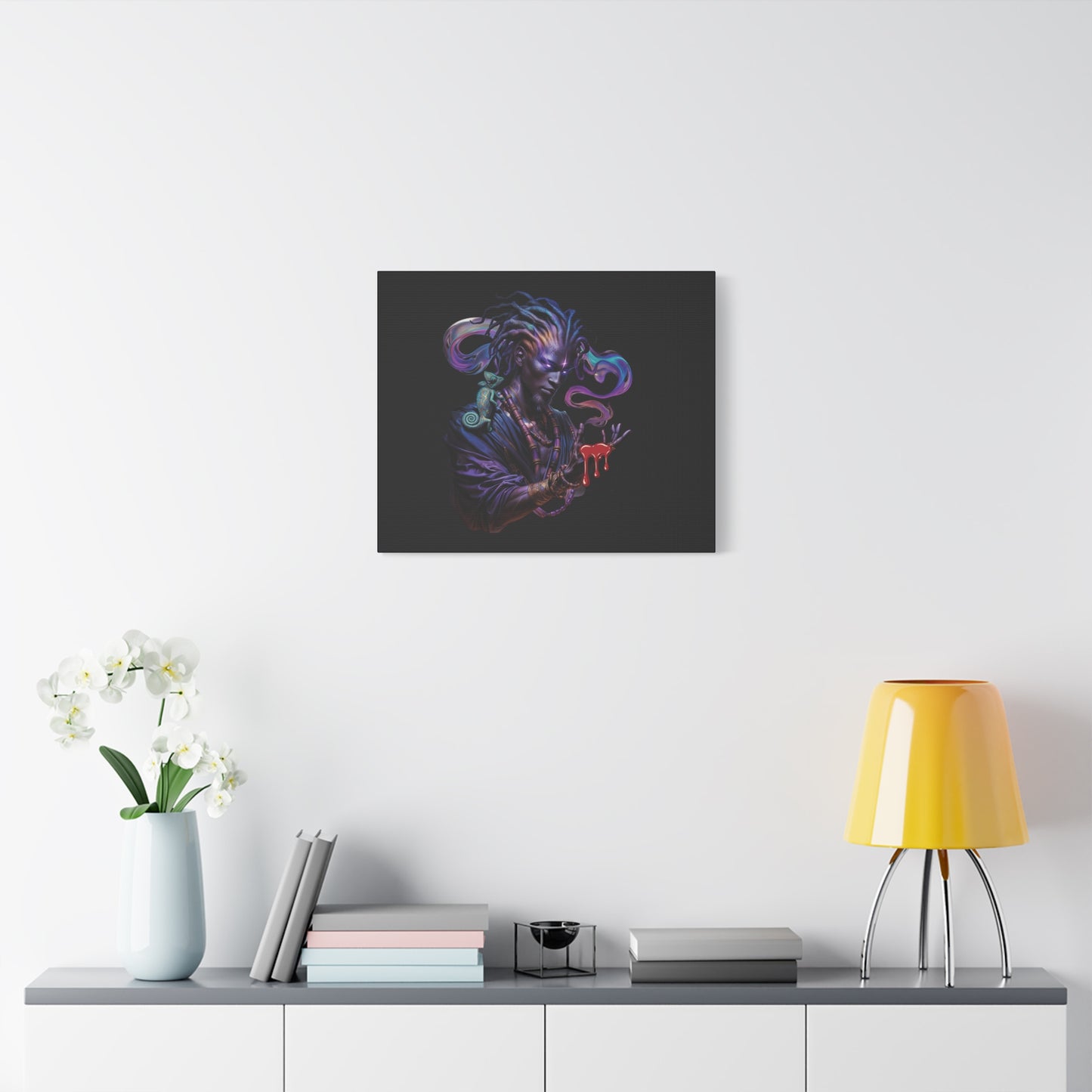 Mystic Sorcerer Canvas Print — Dark Fantasy Wall Art