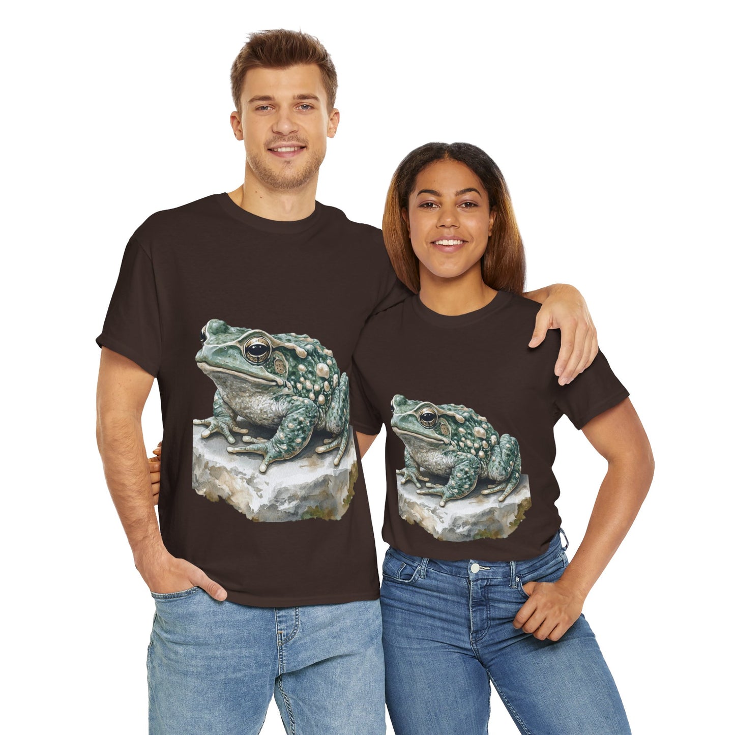 Frog Art Unisex Cotton Tee, Animal Lover Gift, Nature T-Shirt, Eco-Friendly Fashion, Men's & Women's Casual Wear