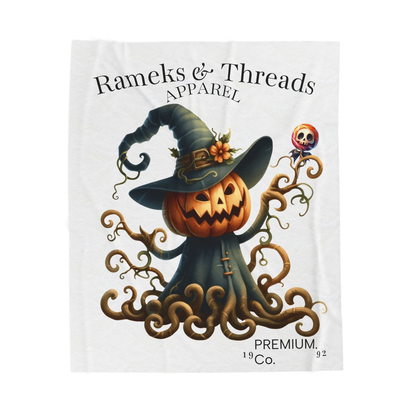 Pumpkin Monters Velveteen Plush Blanket
