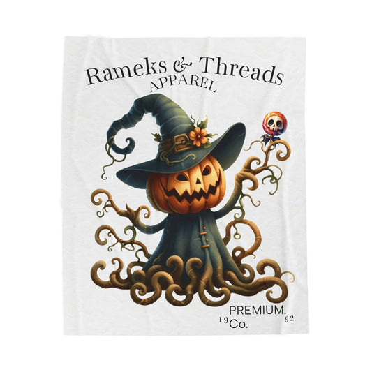 Pumpkin Monters Velveteen Plush Blanket