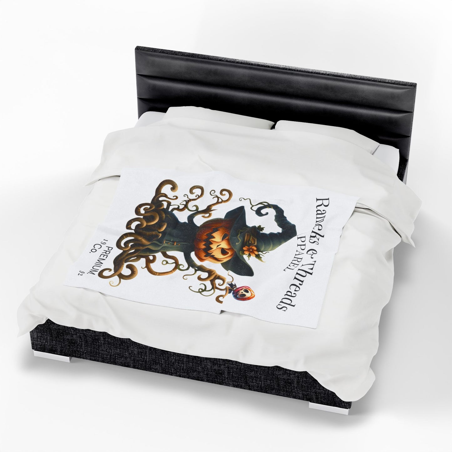 Pumpkin Monters Velveteen Plush Blanket