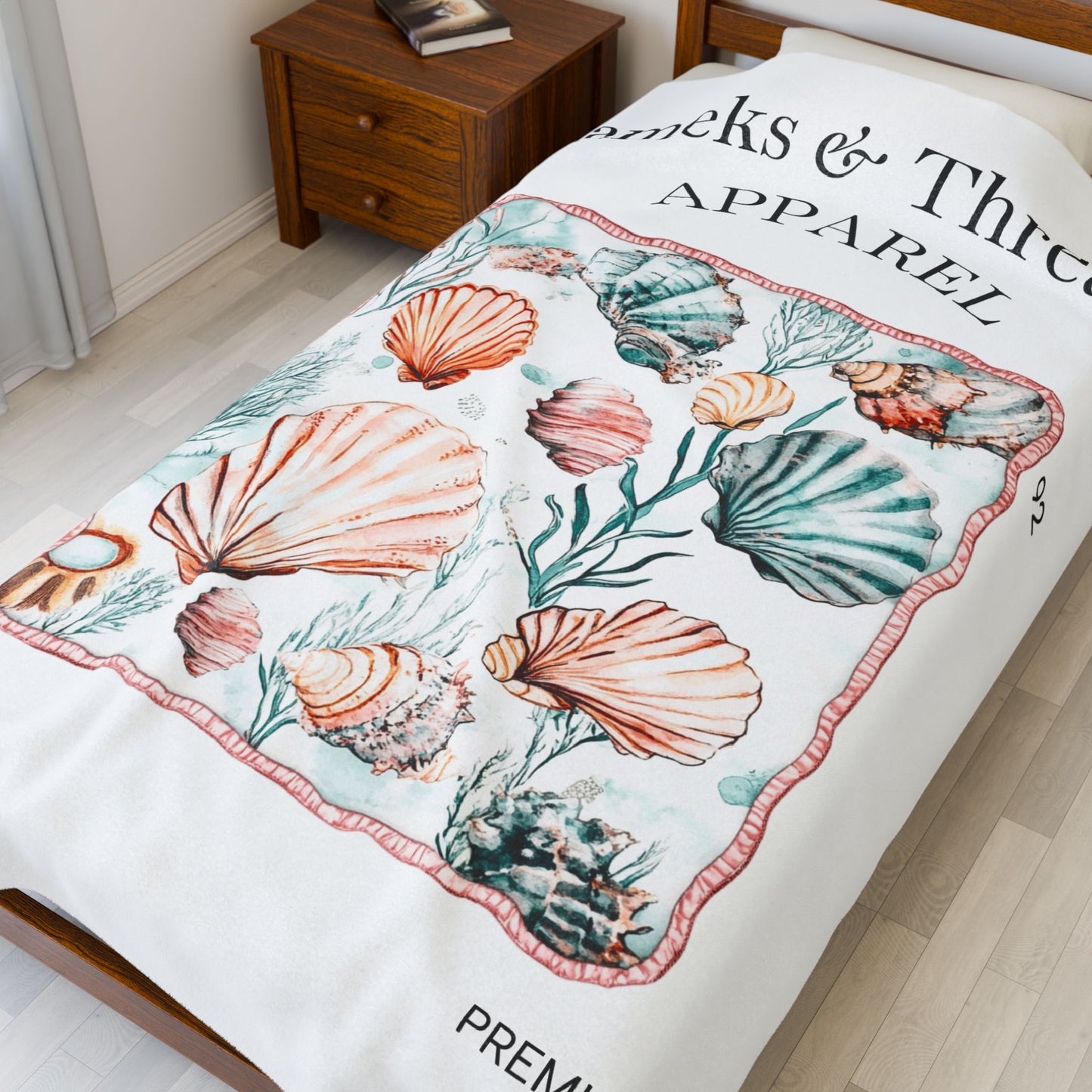Ocean Velveteen Plush Blanket