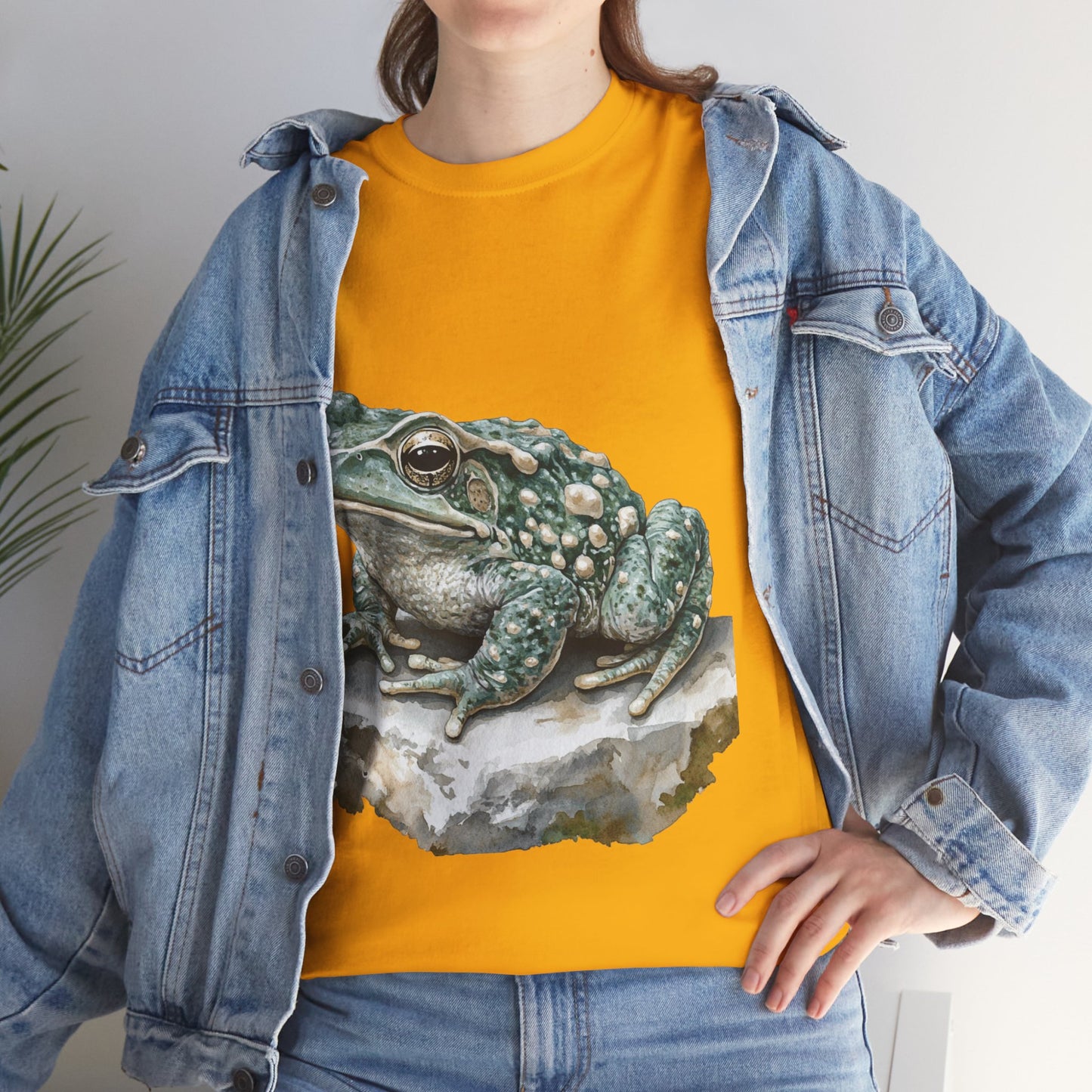 Frog Art Unisex Cotton Tee, Animal Lover Gift, Nature T-Shirt, Eco-Friendly Fashion, Men's & Women's Casual Wear