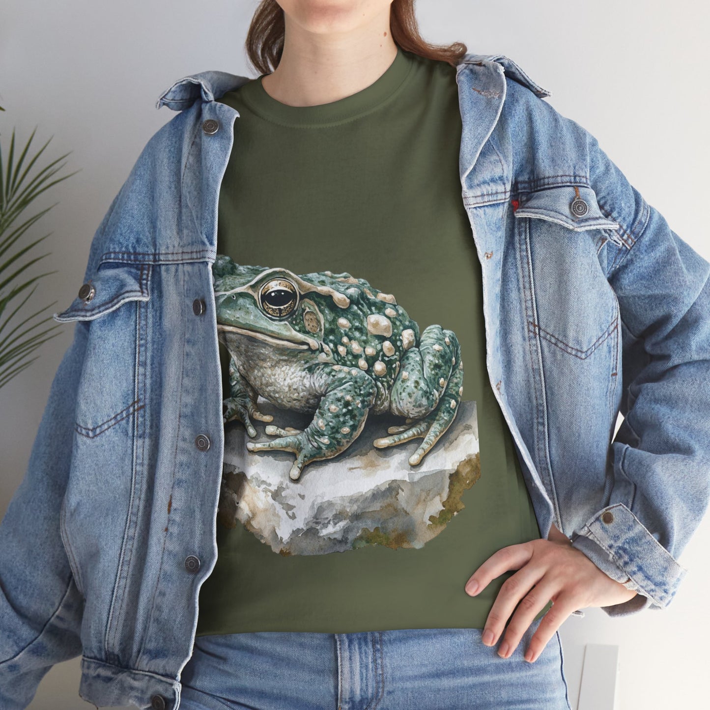 Frog Art Unisex Cotton Tee, Animal Lover Gift, Nature T-Shirt, Eco-Friendly Fashion, Men's & Women's Casual Wear
