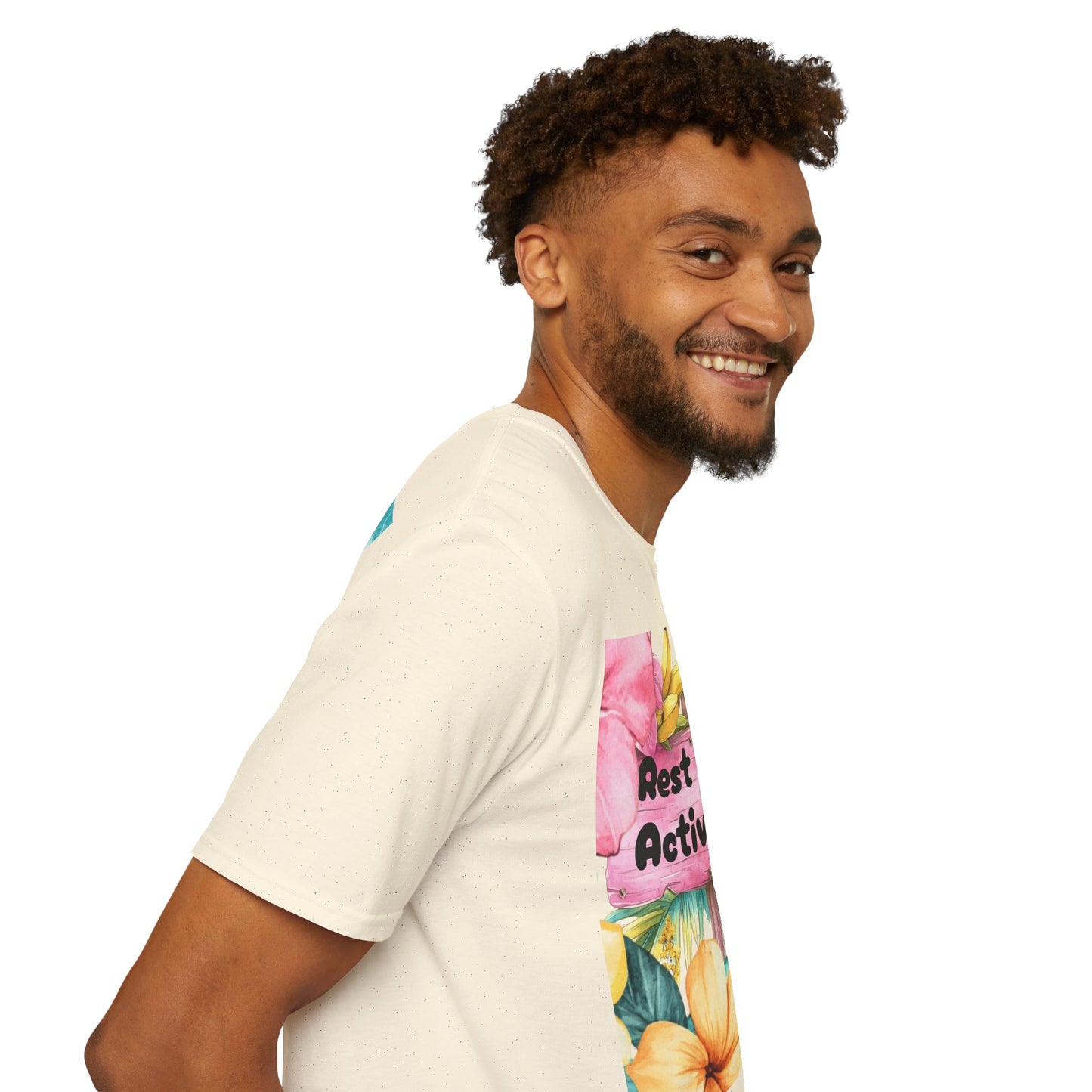 T-Shirt — "Rest Mode Activated" Floral Beach Graphic Tee