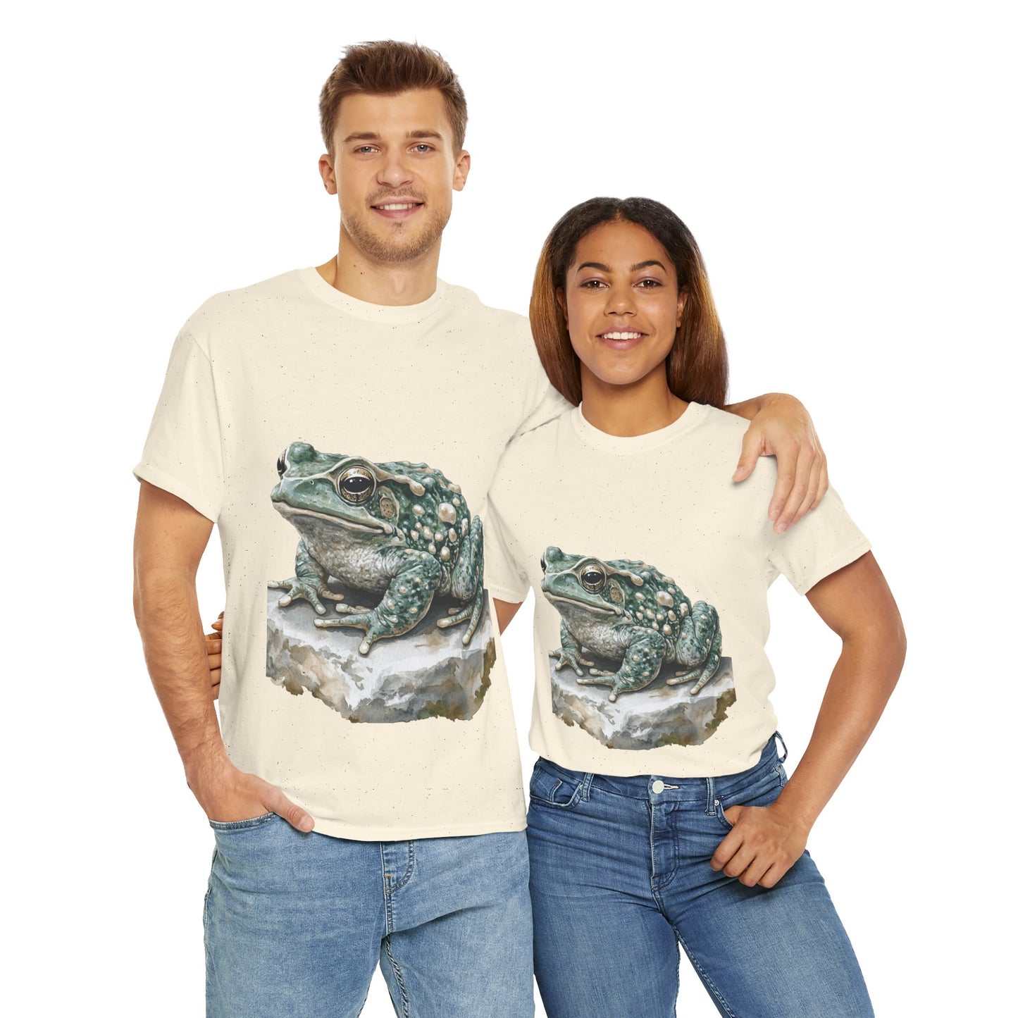 Frog Art Unisex Cotton Tee, Animal Lover Gift, Nature T-Shirt, Eco-Friendly Fashion, Men's & Women's Casual Wear