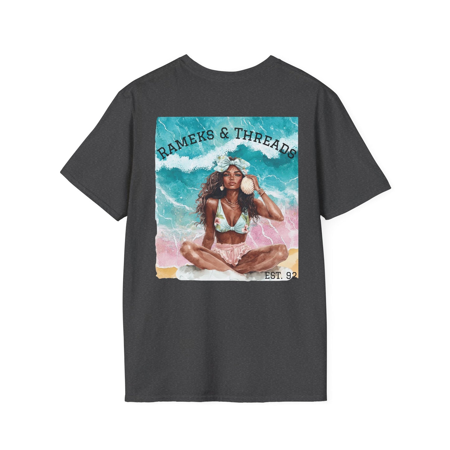 T-Shirt — "Rest Mode Activated" Floral Beach Graphic Tee
