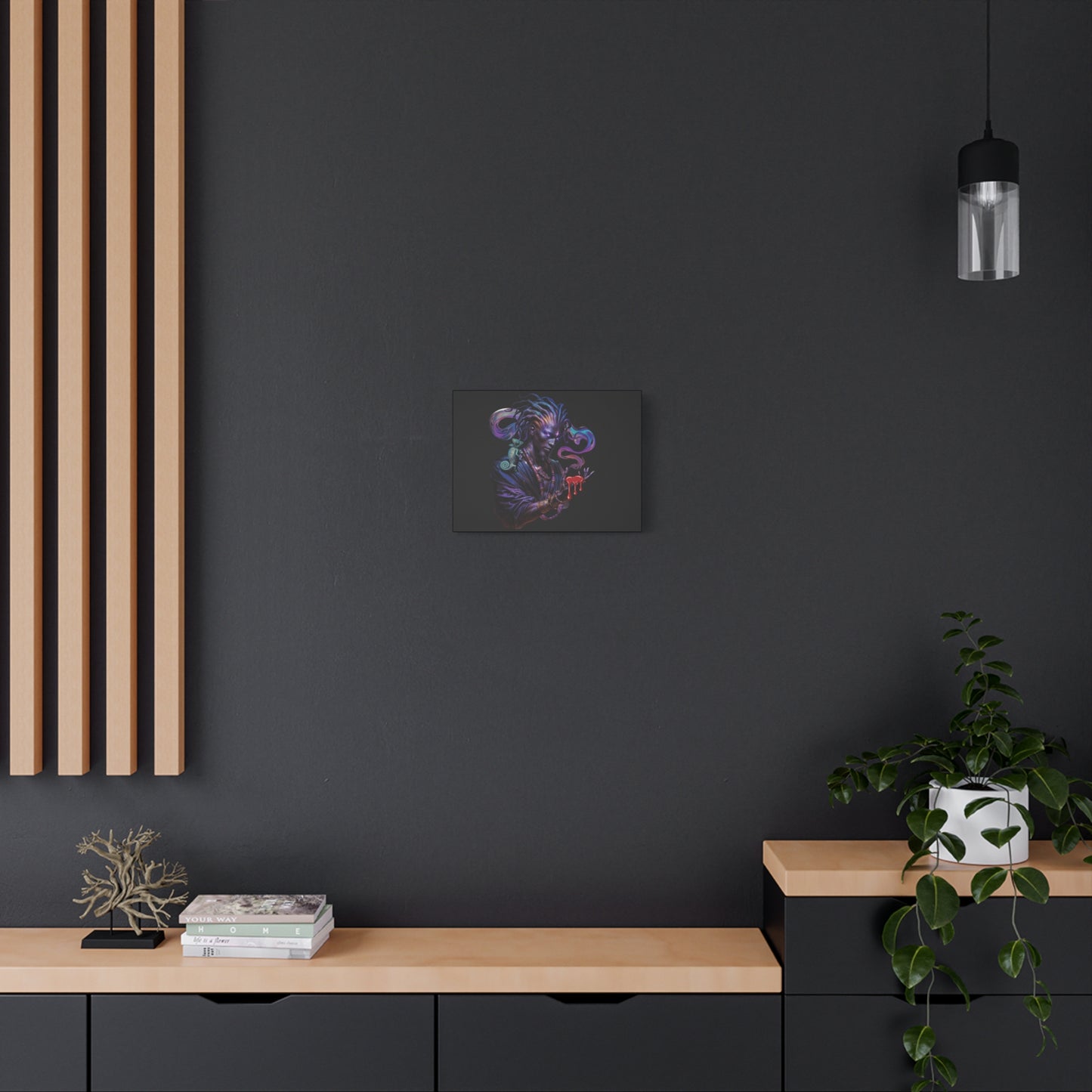 Mystic Sorcerer Canvas Print — Dark Fantasy Wall Art