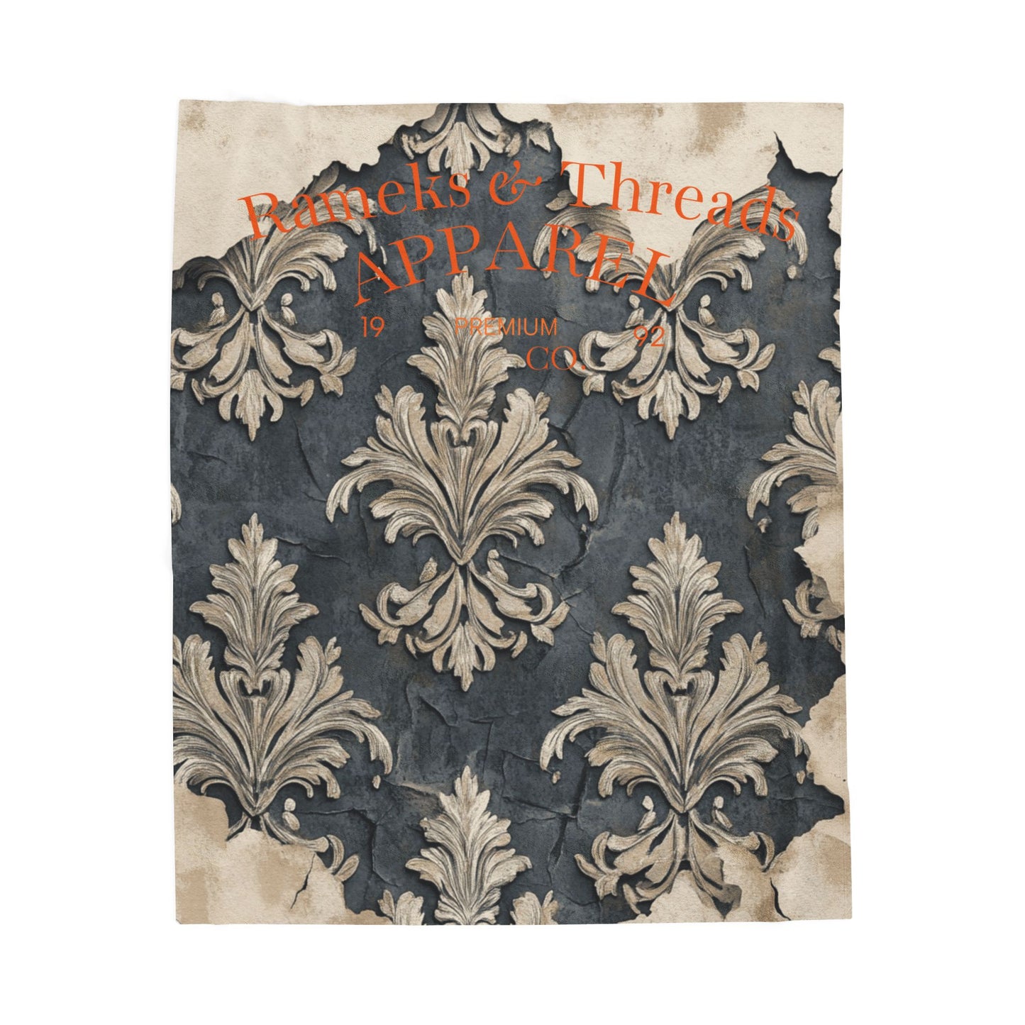 Vintage pattern Velveteen Plush Blanket