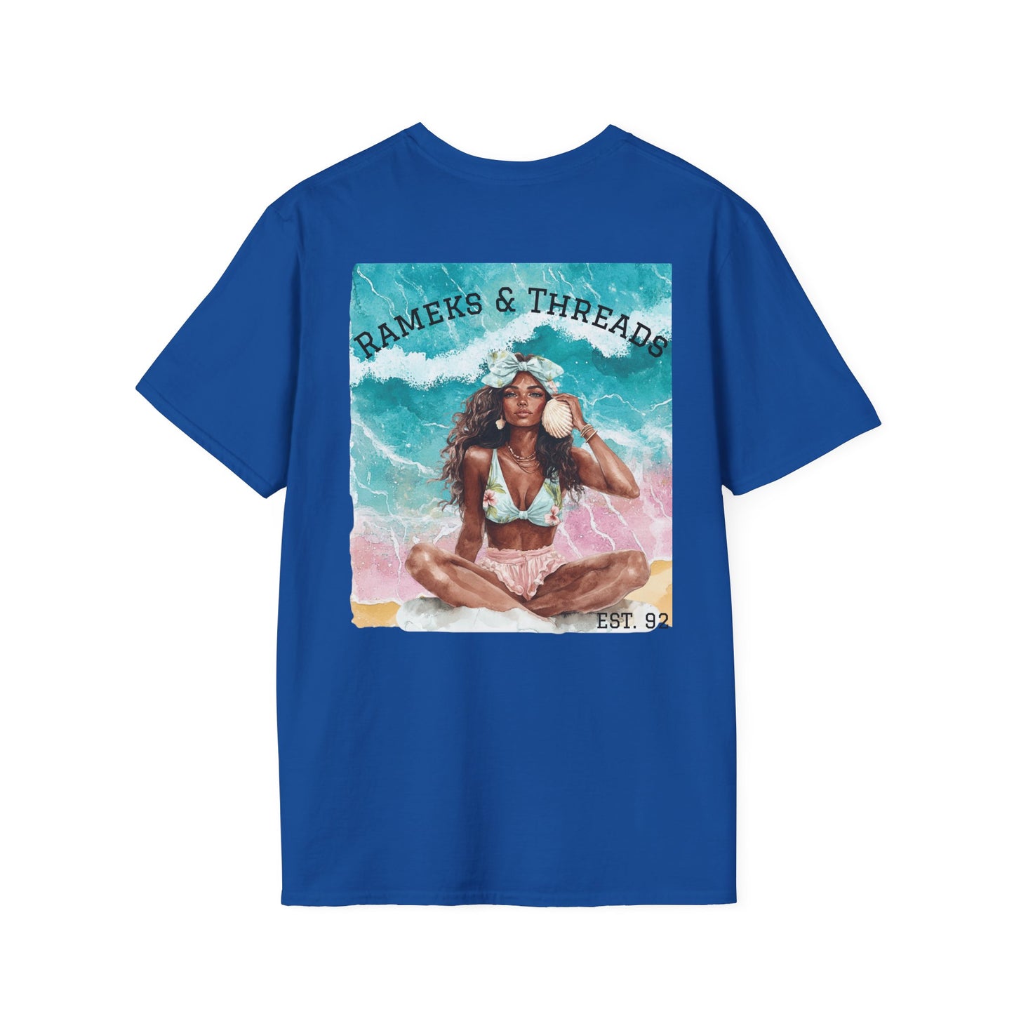 T-Shirt — "Rest Mode Activated" Floral Beach Graphic Tee