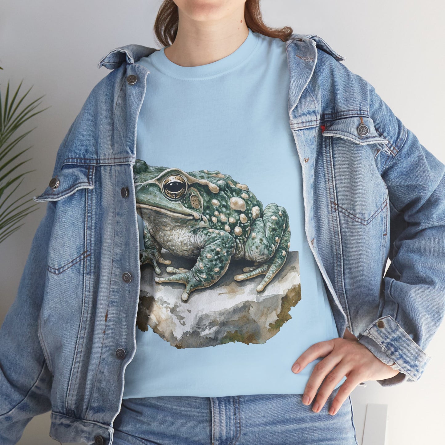 Frog Art Unisex Cotton Tee, Animal Lover Gift, Nature T-Shirt, Eco-Friendly Fashion, Men's & Women's Casual Wear