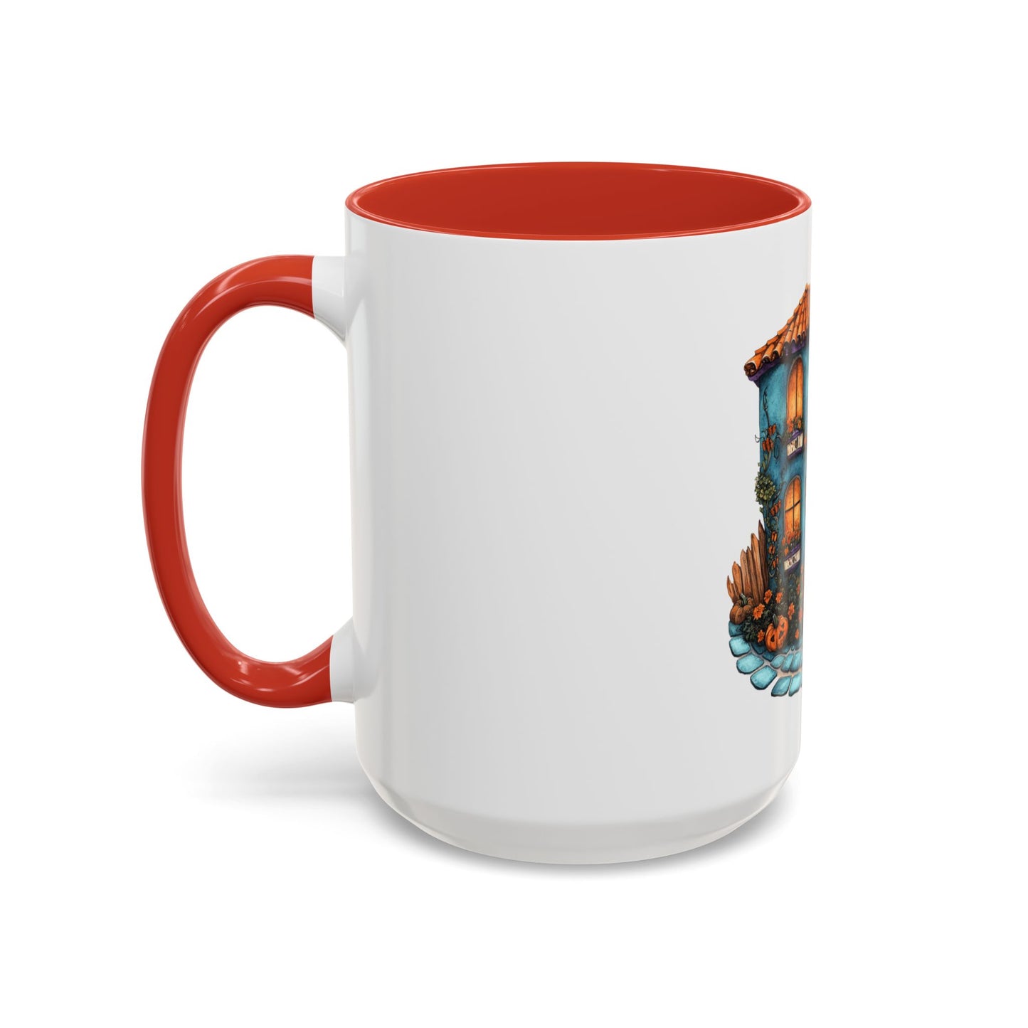 Charming Haunted House Mug - Perfect for Halloween, Coffee Lovers, Home Decor, Gift Idea, Unique Art