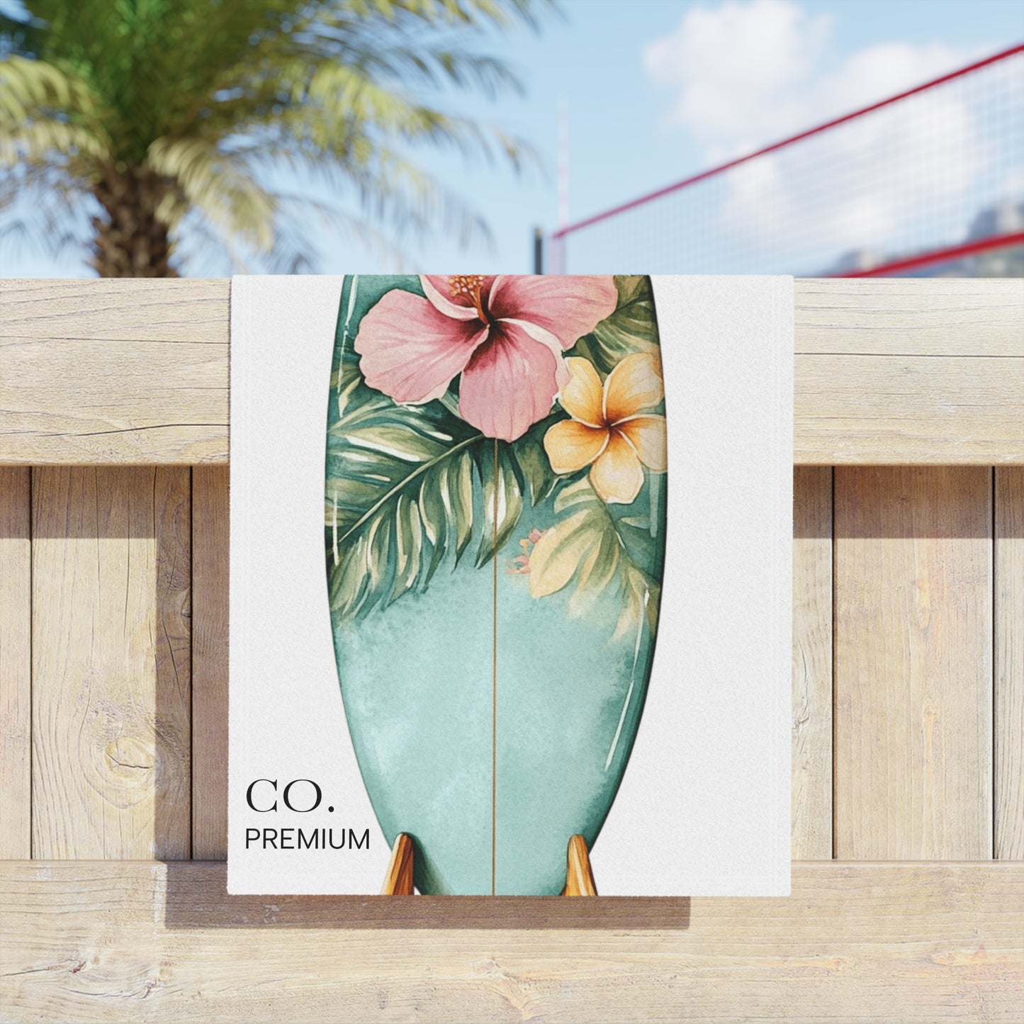 Tropical Surf Beach Towels, Vibrant Summer Essentials, Perfect for Beach Days, Pool Parties, Gifts for Surfers, Vacation Pick