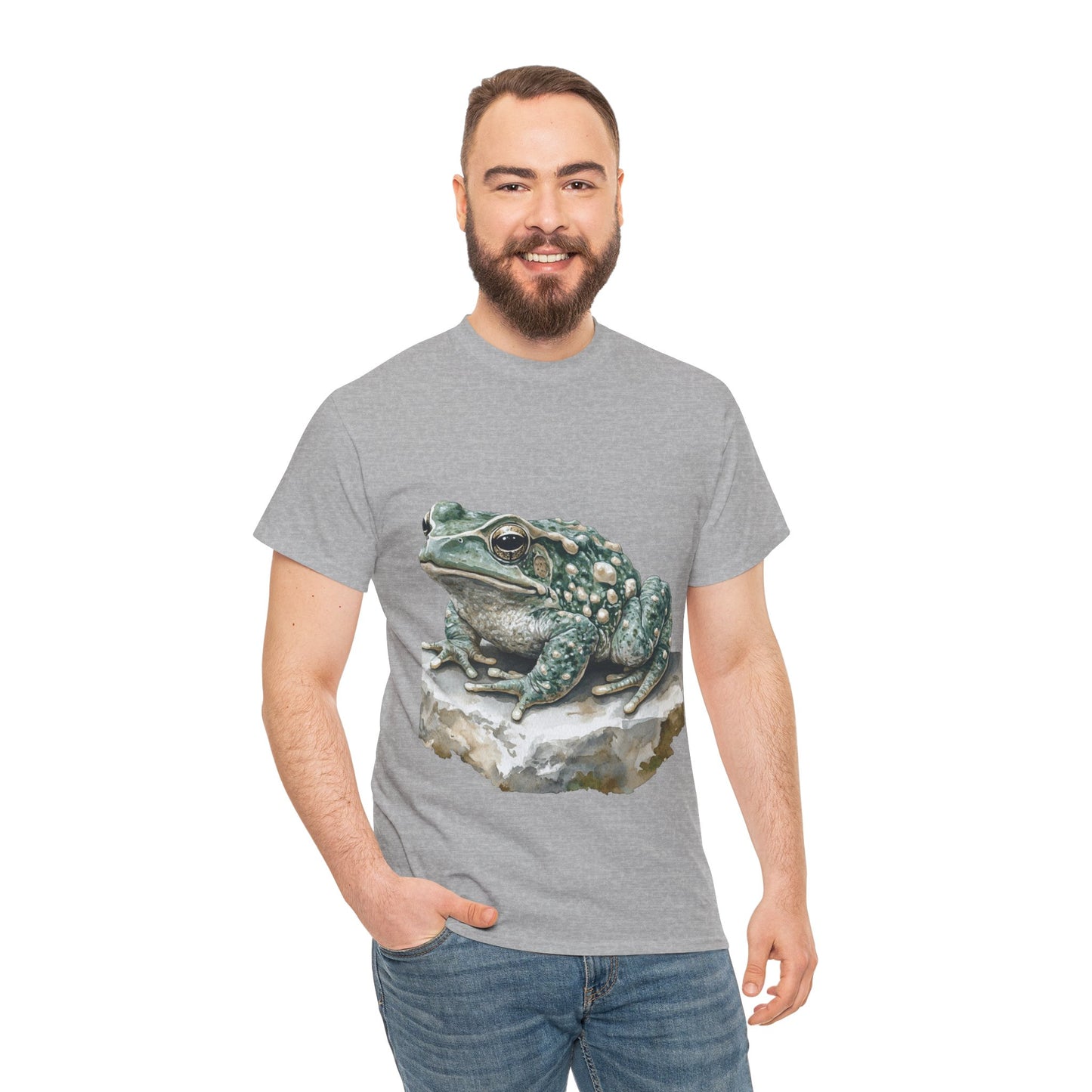 Frog Art Unisex Cotton Tee, Animal Lover Gift, Nature T-Shirt, Eco-Friendly Fashion, Men's & Women's Casual Wear