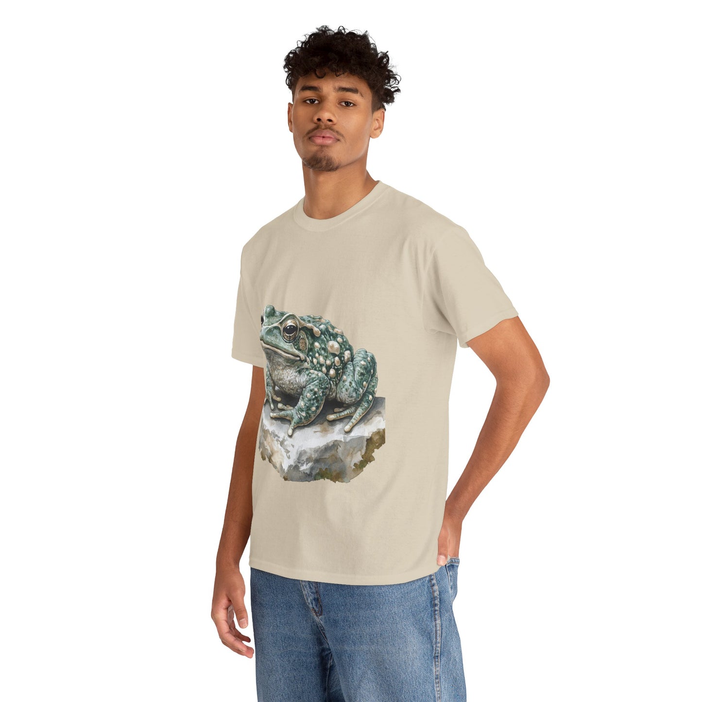 Frog Art Unisex Cotton Tee, Animal Lover Gift, Nature T-Shirt, Eco-Friendly Fashion, Men's & Women's Casual Wear