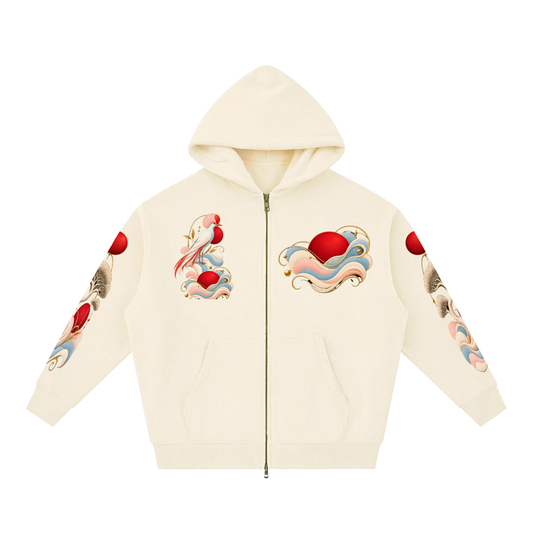YukiHana Oversized Fleece Hoodie