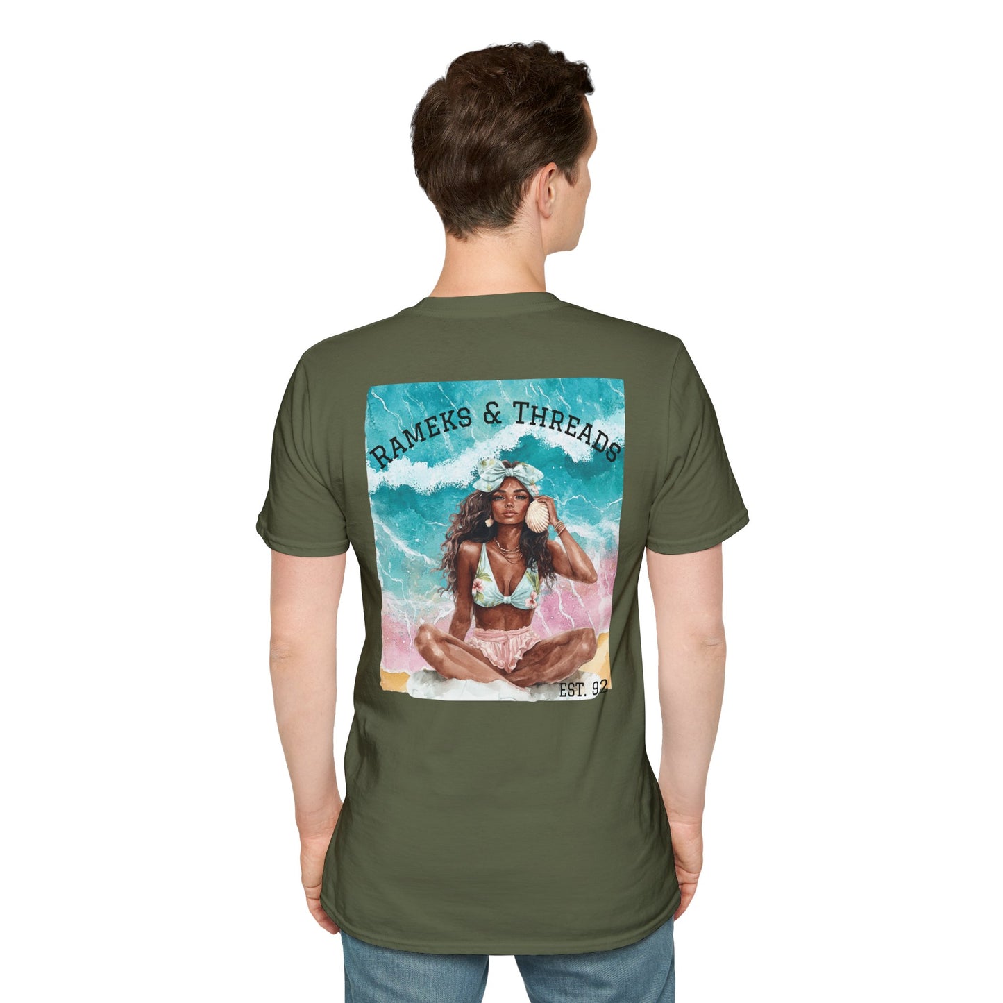 T-Shirt — "Rest Mode Activated" Floral Beach Graphic Tee