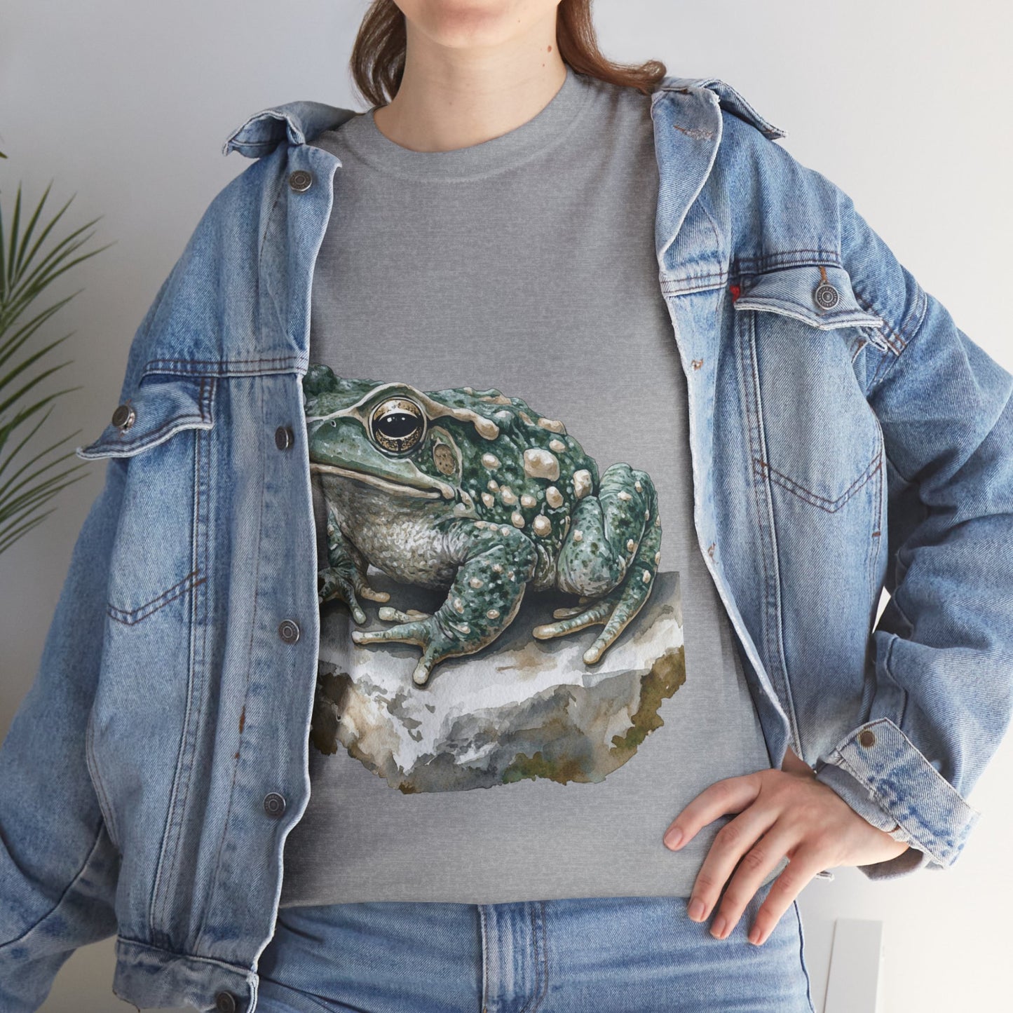 Frog Art Unisex Cotton Tee, Animal Lover Gift, Nature T-Shirt, Eco-Friendly Fashion, Men's & Women's Casual Wear
