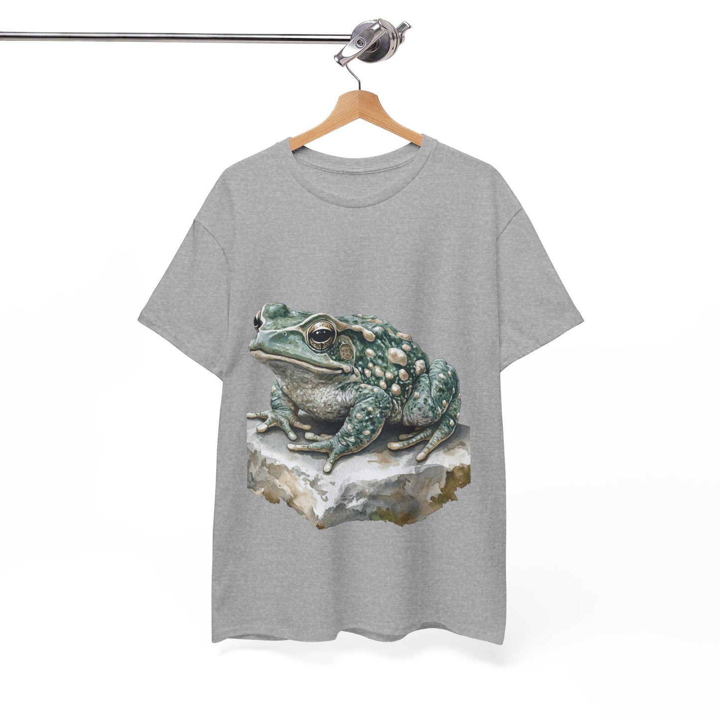 Frog Art Unisex Cotton Tee, Animal Lover Gift, Nature T-Shirt, Eco-Friendly Fashion, Men's & Women's Casual Wear