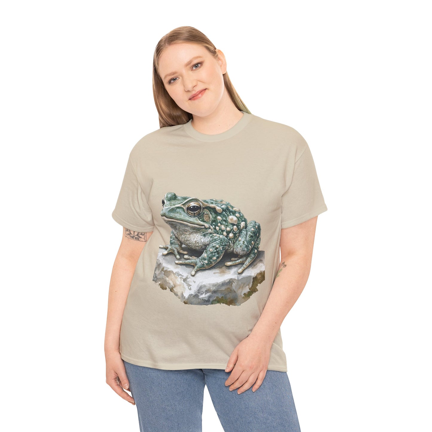 Frog Art Unisex Cotton Tee, Animal Lover Gift, Nature T-Shirt, Eco-Friendly Fashion, Men's & Women's Casual Wear