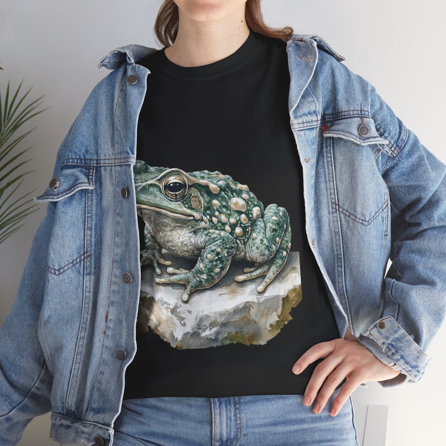 Frog Art Unisex Cotton Tee, Animal Lover Gift, Nature T-Shirt, Eco-Friendly Fashion, Men's & Women's Casual Wear